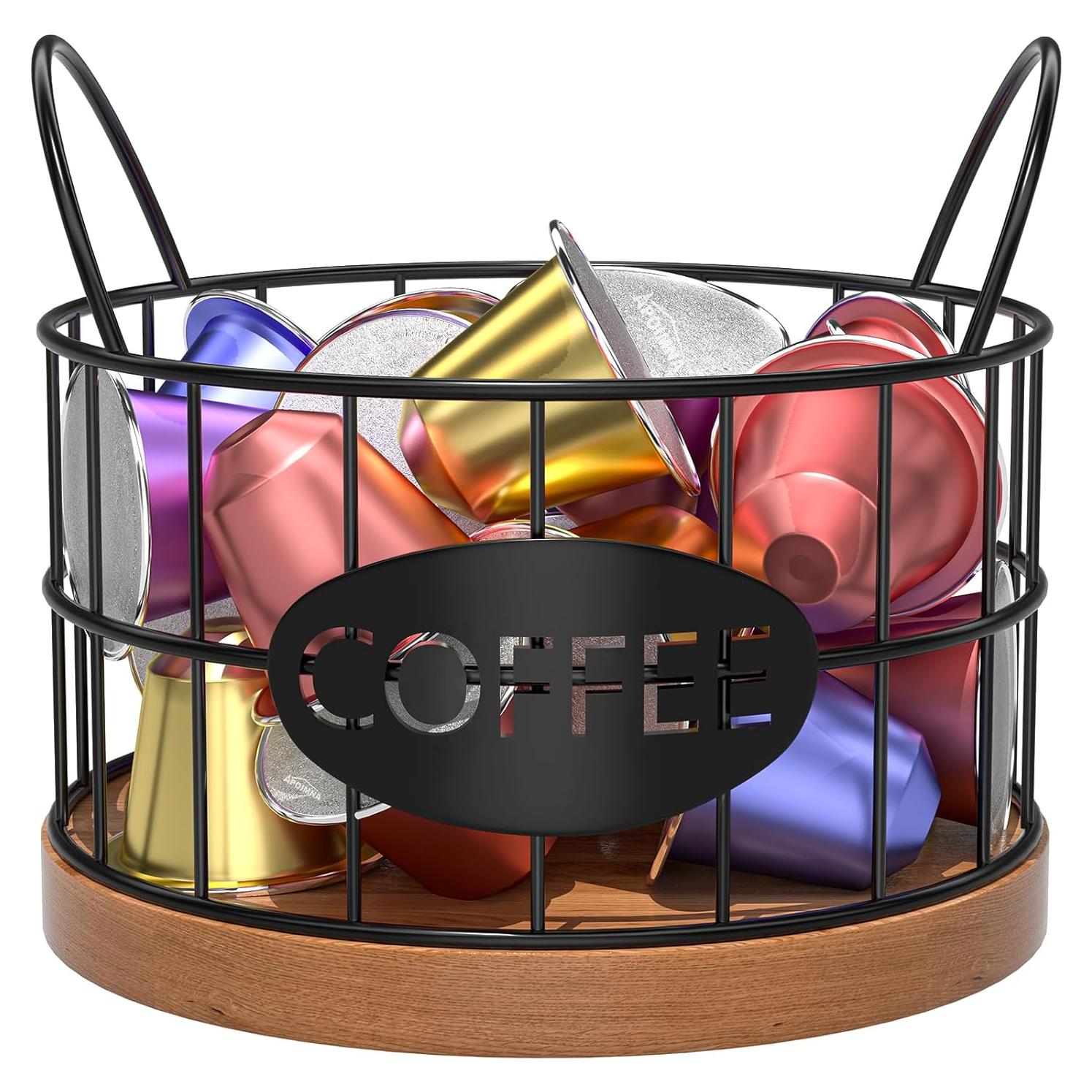 Soporte para cápsulas de café APOIMNA Negro 12.7x12.7 cm