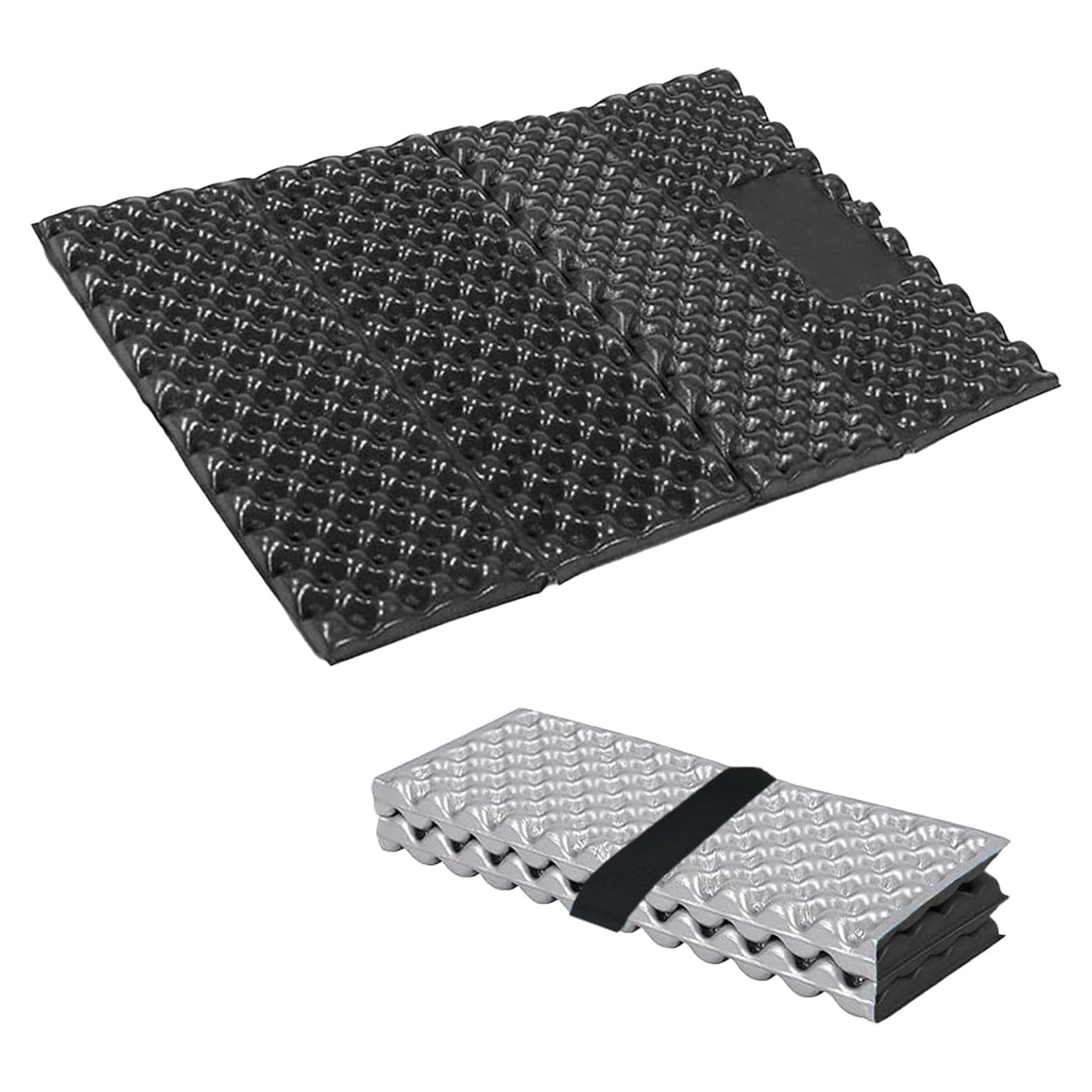 Almohadilla de Asiento Plegable Colefunmit Negra para Camping