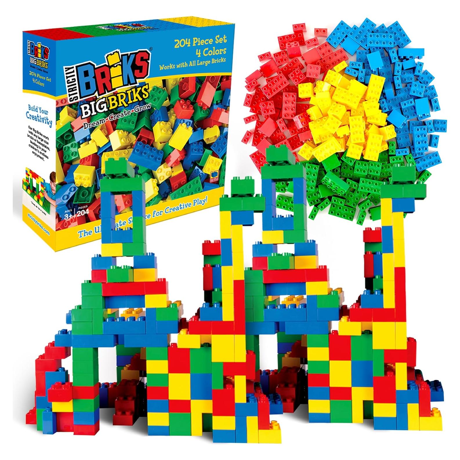 Bloques de Construcción Grandes Strictly Briks 204 Piezas