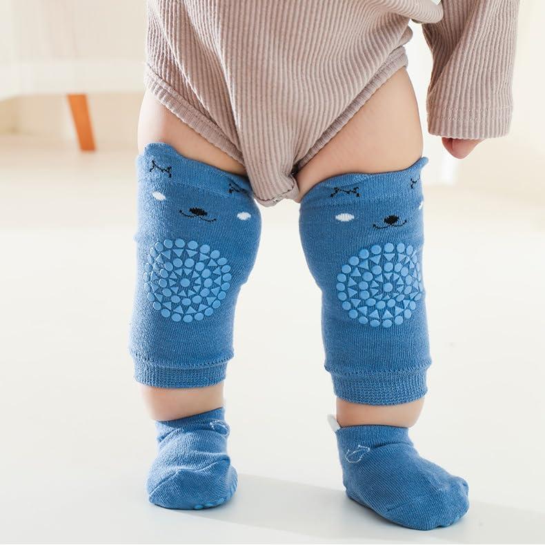 Feidoog Conjunto de Rodilleras y Calcetines Antideslizantes Bebé