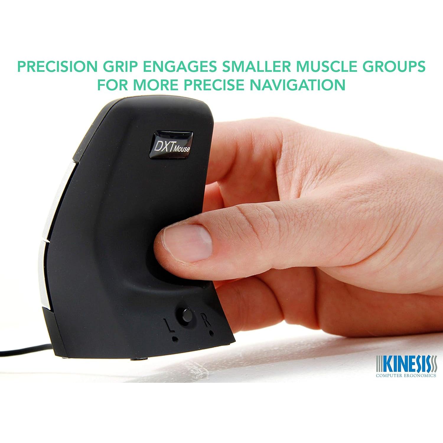 Ratón Vertical Ergonómico Kinesis DXT02 para Mano Izquierda y Derecha