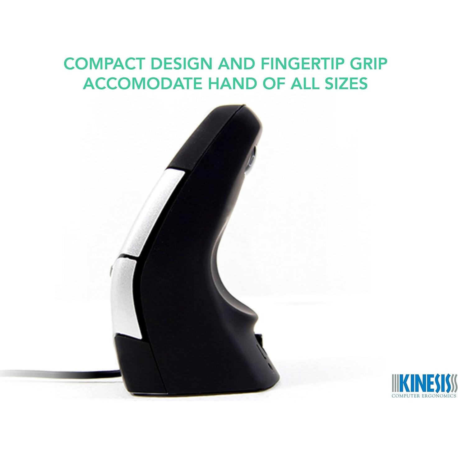 Ratón Vertical Ergonómico Kinesis DXT02 para Mano Izquierda y Derecha