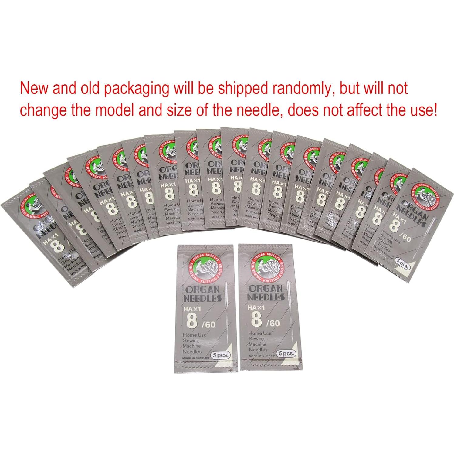 Caja Plástica CKPSMS con 100 Agujas de Coser HAX1 8/60