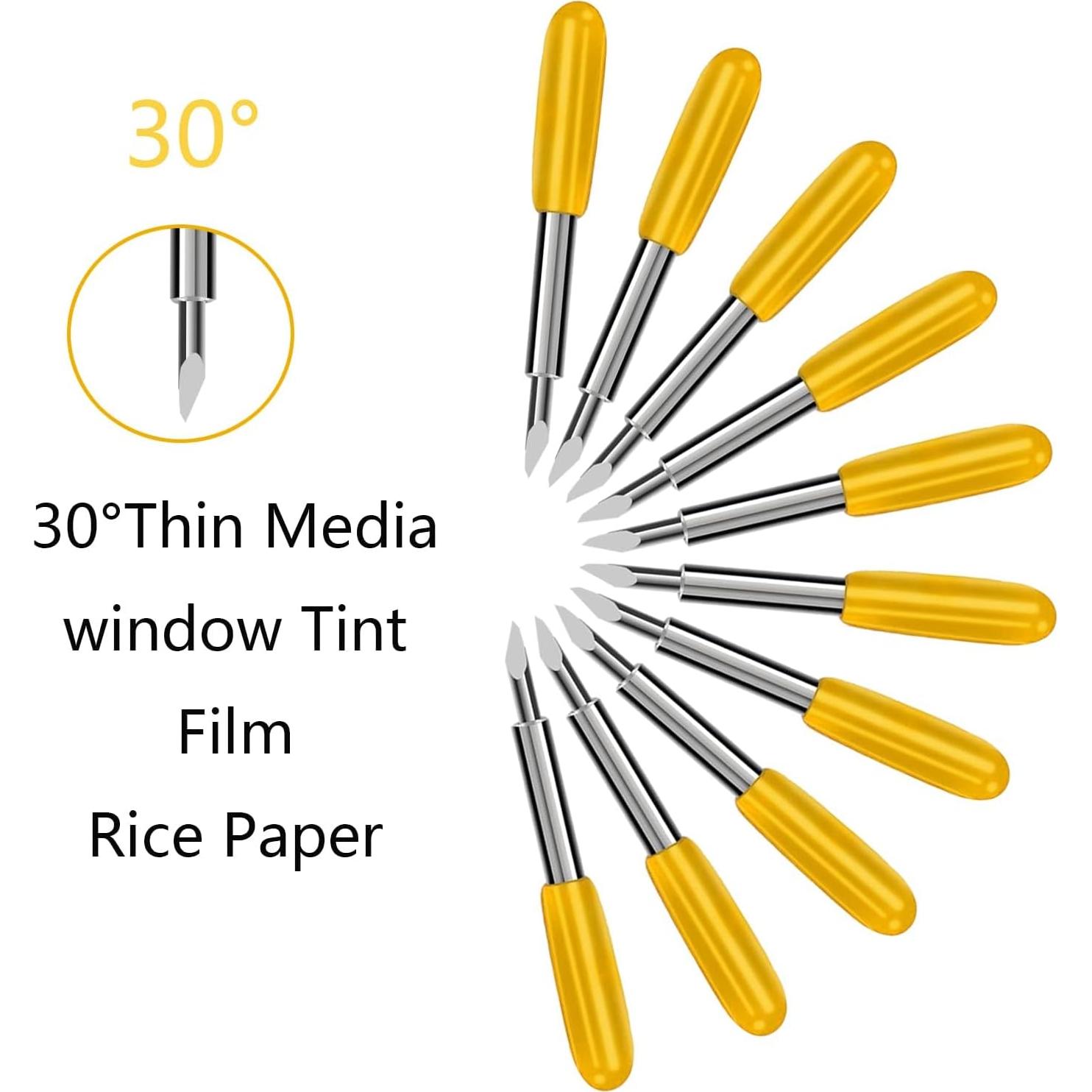 30 Pcs Cuchillas de Repuesto AUNKZL para Máquinas de Corte
