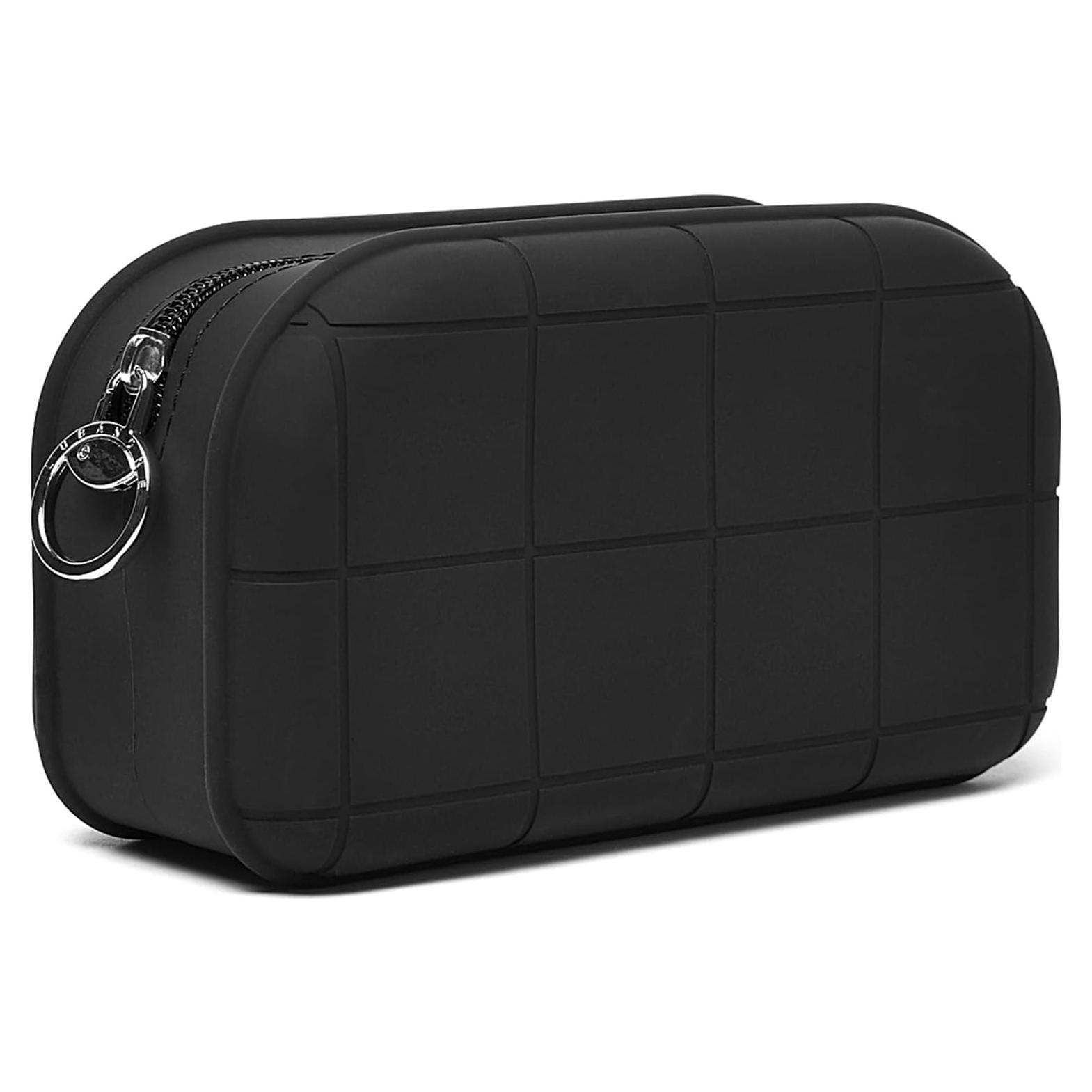 Bolsa de Maquillaje de Silicona Negra Organizador de Viaje