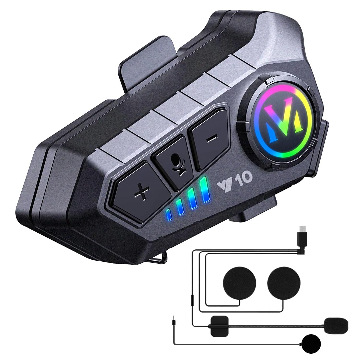 Auricular Bluetooth SUOOKC para Motocicleta IPX6 32h