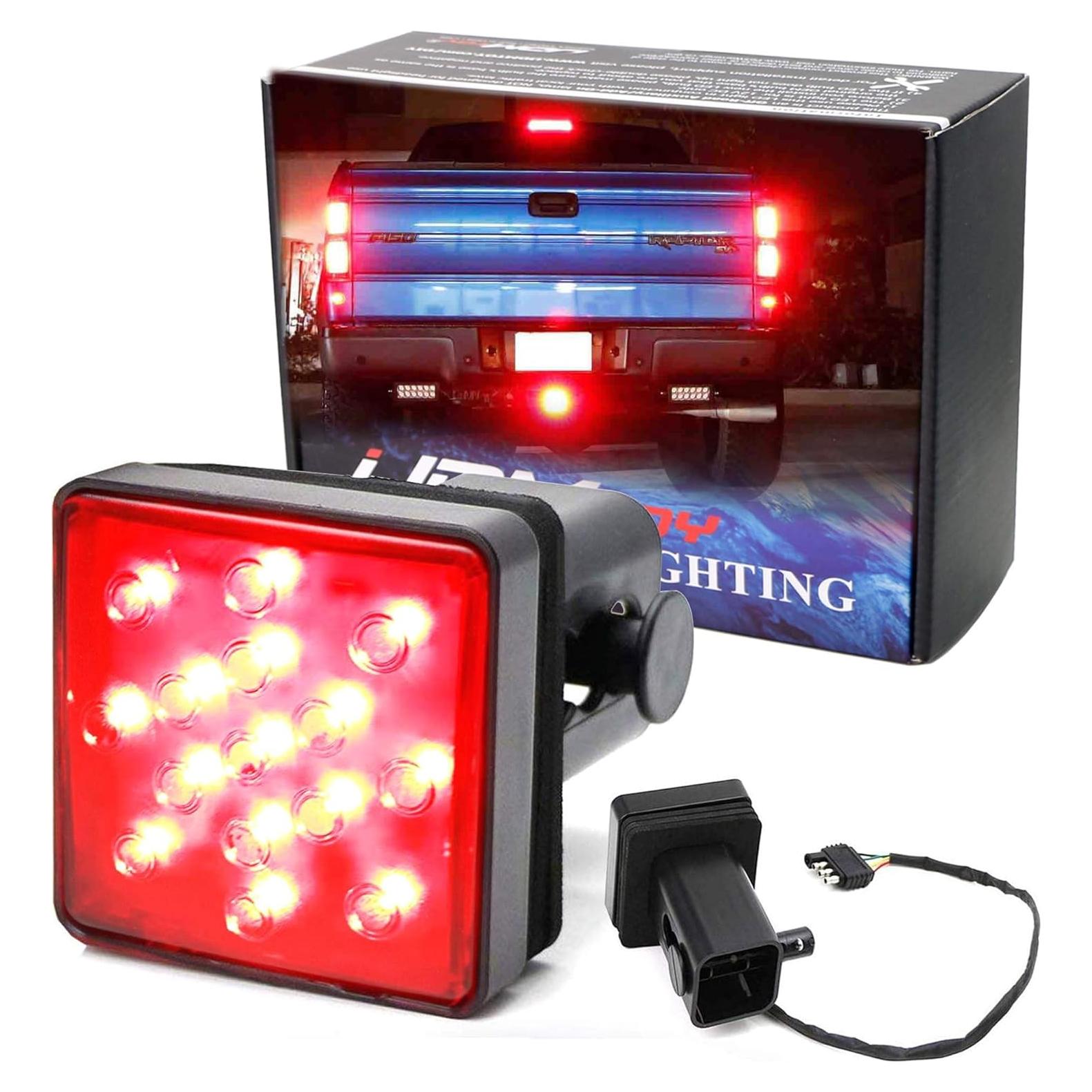 Luz de Freno de Remolque iJDMTOY 15-LED Roja Estroboscópica