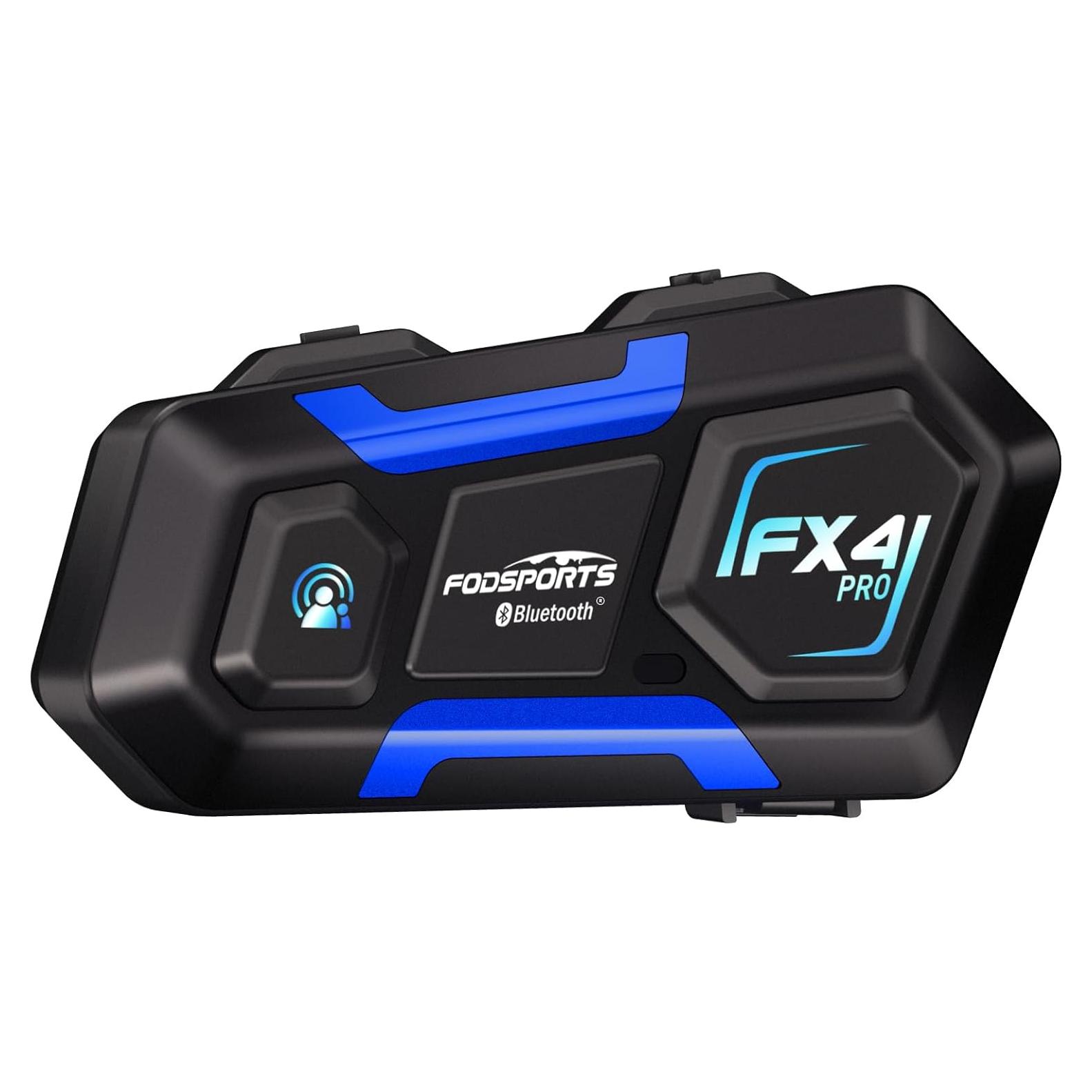 Intercomunicador Bluetooth Fodsports FX4 Pro 1200m 4 Riders