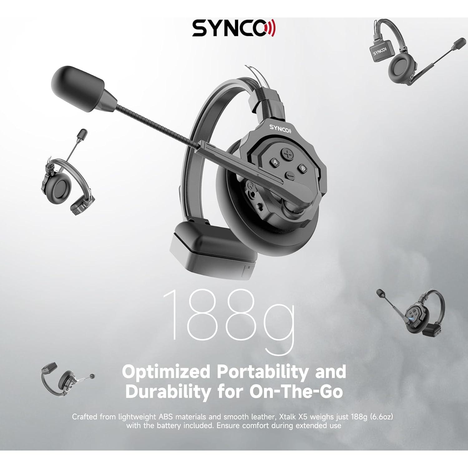 Auriculares Inalámbricos Synco XTALK X1 con Cancelación de Ruido