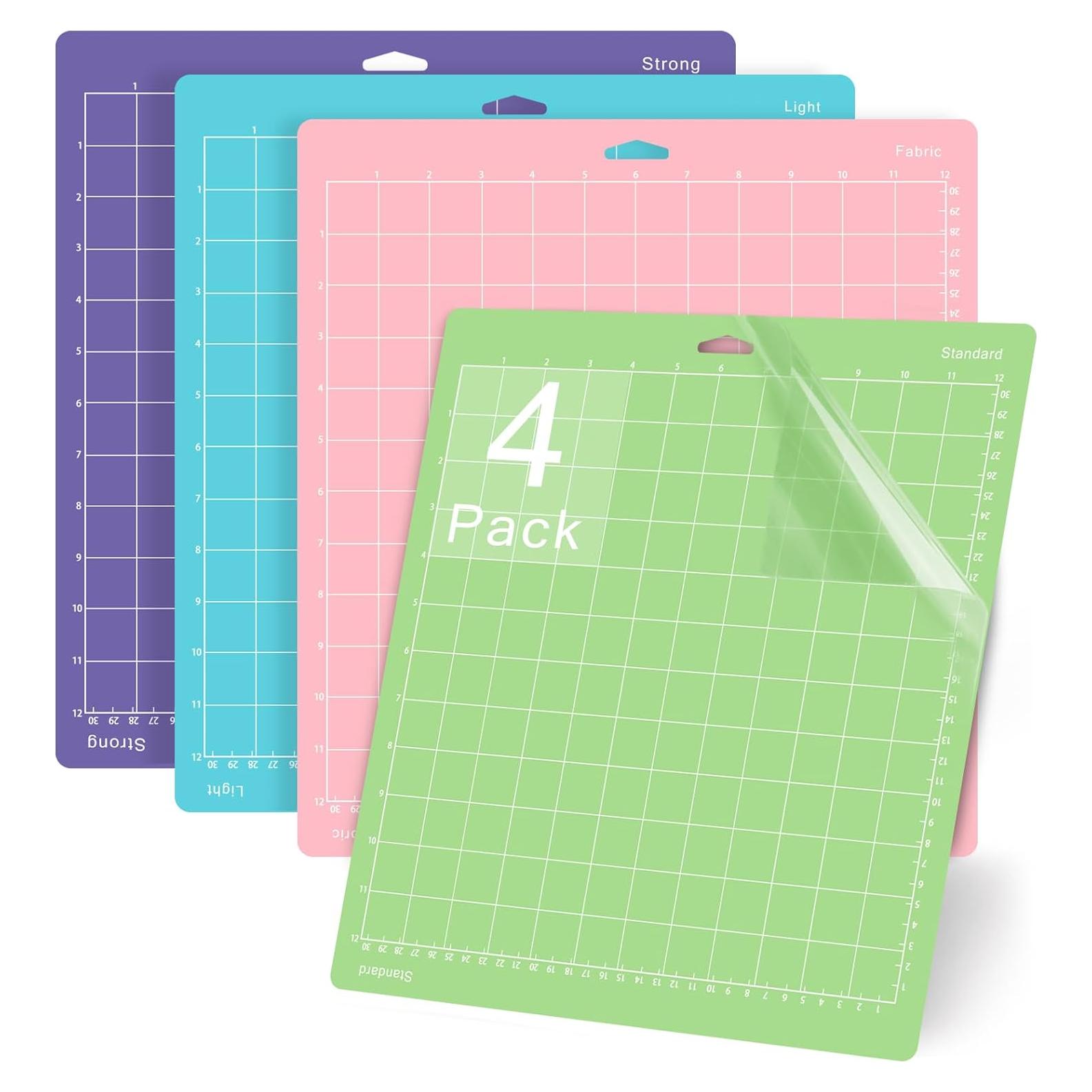 Mats de Corte Gwybkq 30.48x30.48cm 4 Pack para Cricut