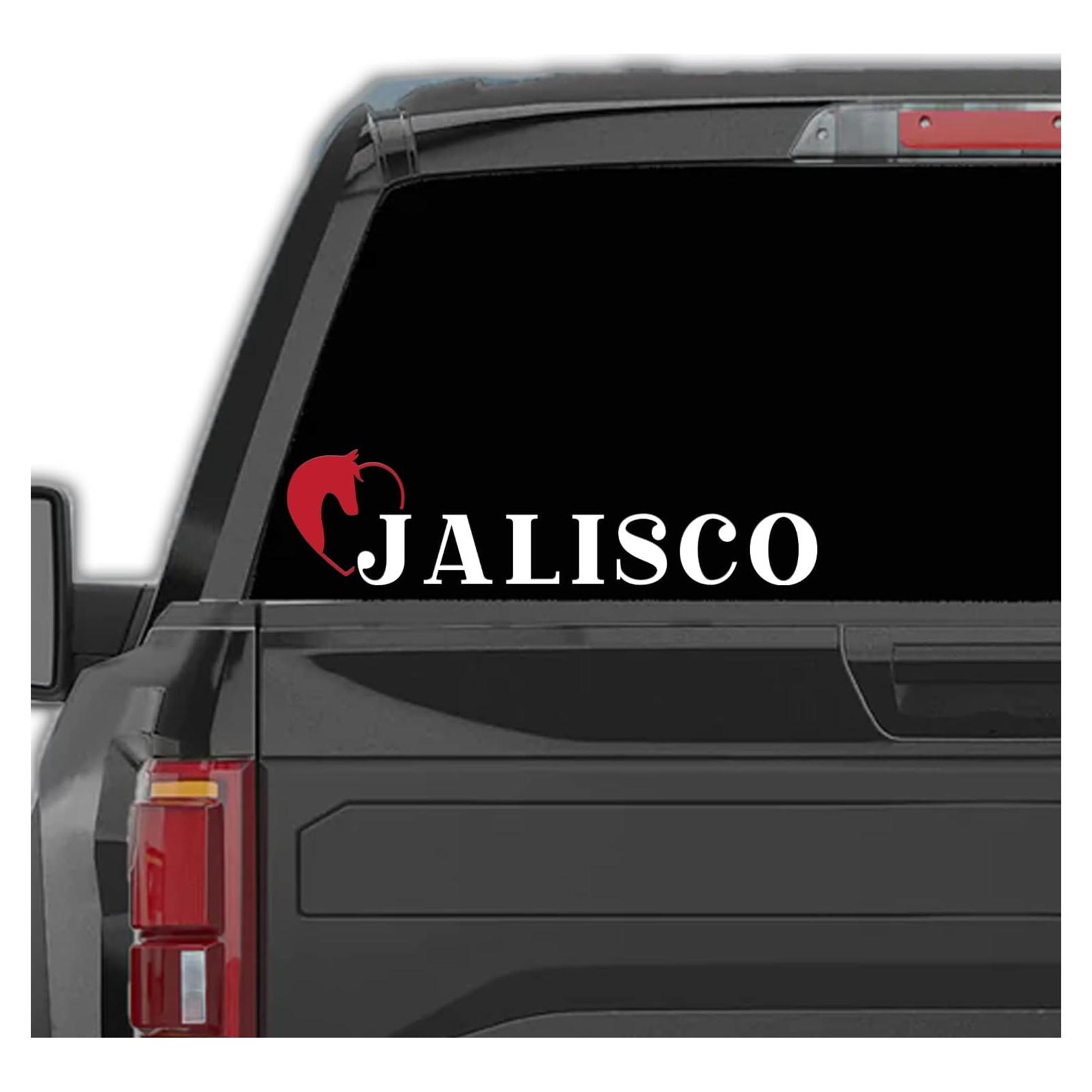 Calcomanía Ranchera Jalisco Genérica 5x20 cm Vinilo Resistente