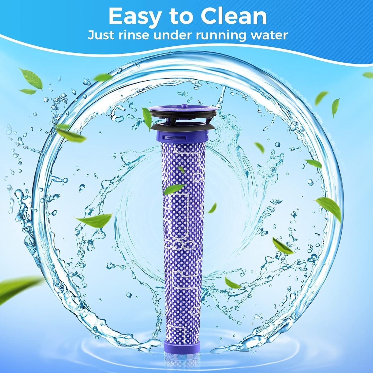 Paquete de 2 Filtros Pre Reemplazo Whekeosh para Dyson V6 V7 V8