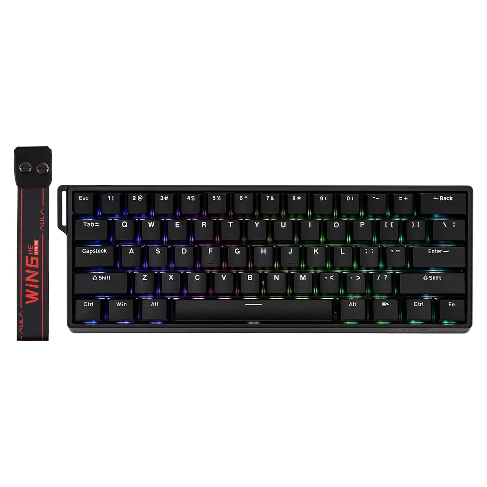 Teclado Magnético AULA WIN60 HE 60% RGB Ajustable Negro