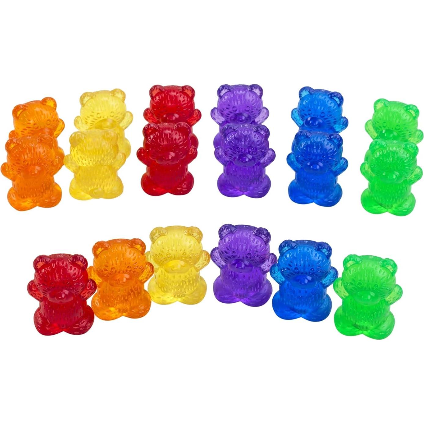 Osos Contadores Translúcidos 72 Piezas - Descuento Suministros