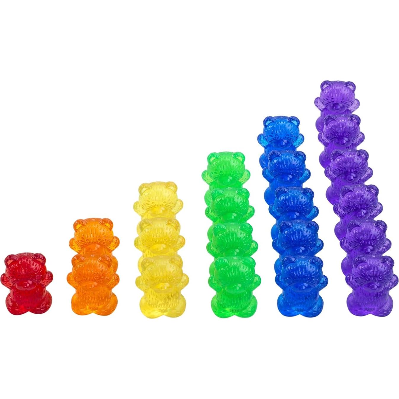 Osos Contadores Translúcidos 72 Piezas - Descuento Suministros