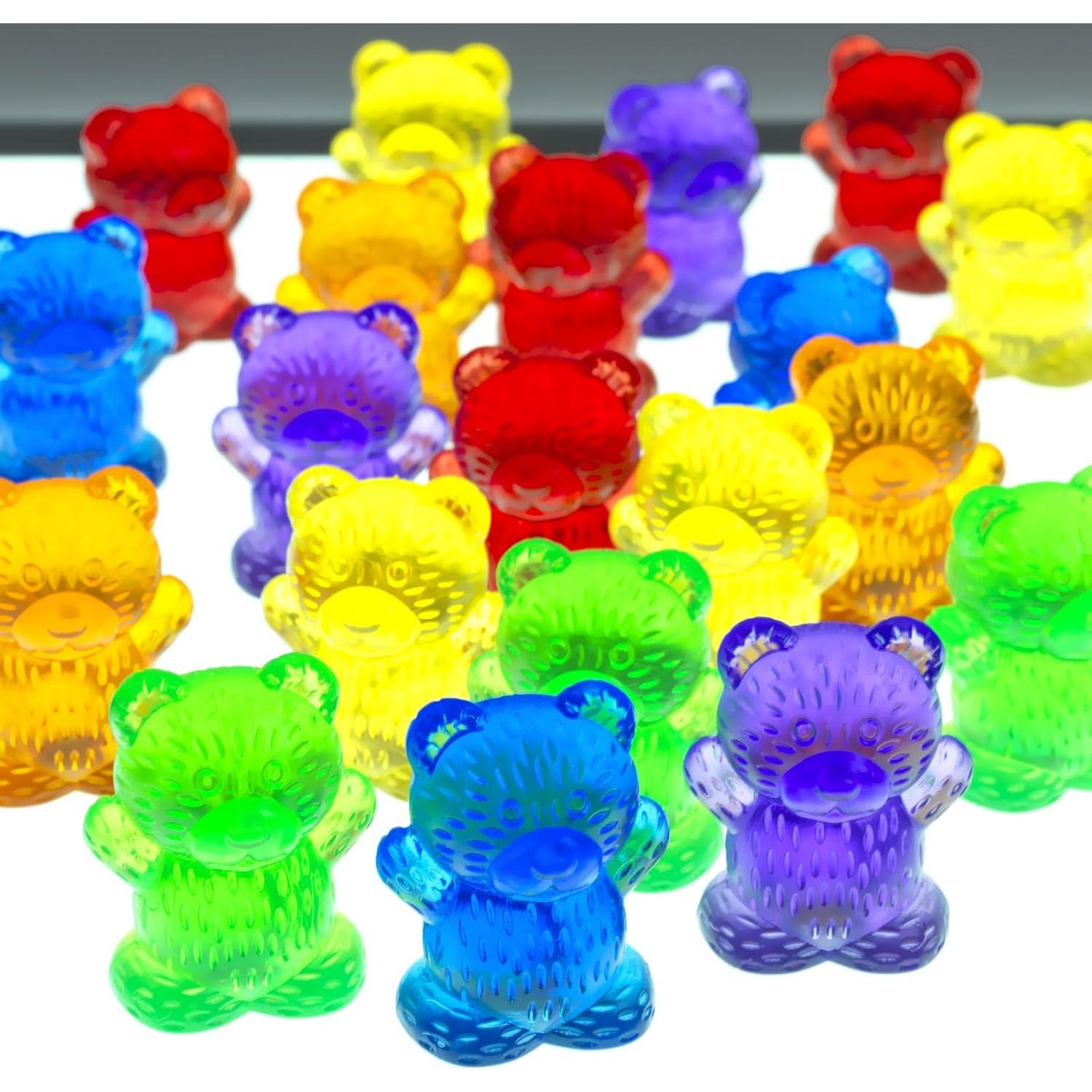 Osos Contadores Translúcidos 72 Piezas - Descuento Suministros