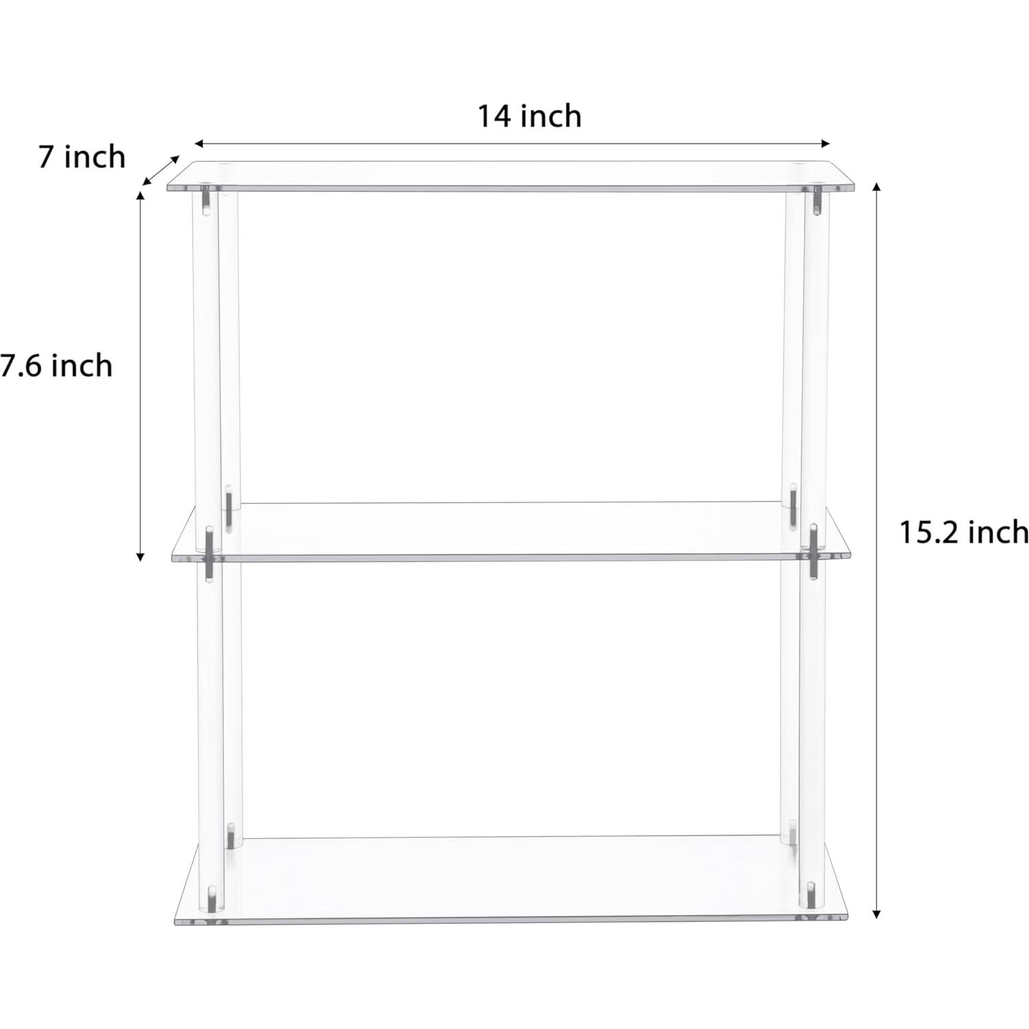 Soporte Organizador de Cosméticos Jusalpha 3 Niveles Acrílico