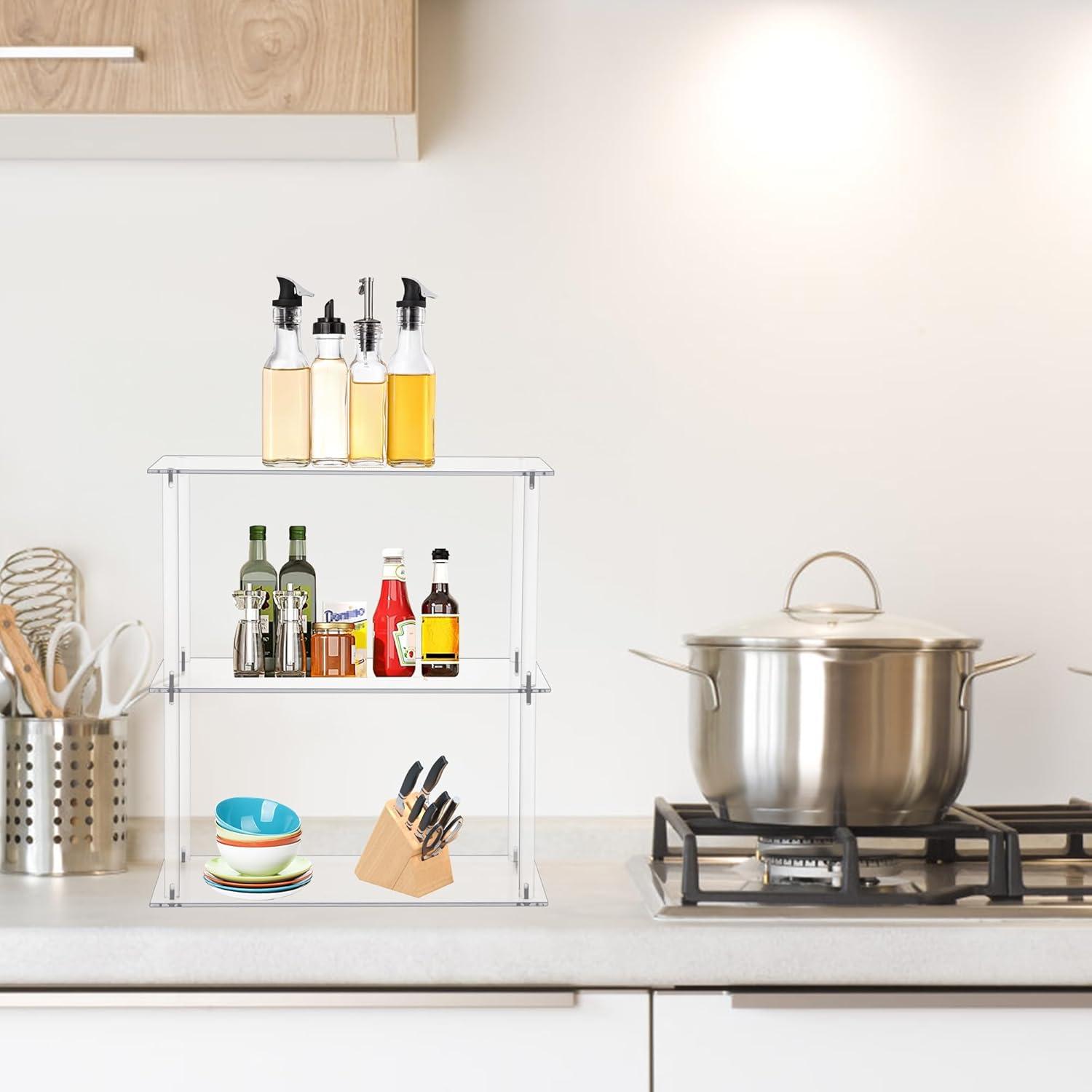 Soporte Organizador de Cosméticos Jusalpha 3 Niveles Acrílico