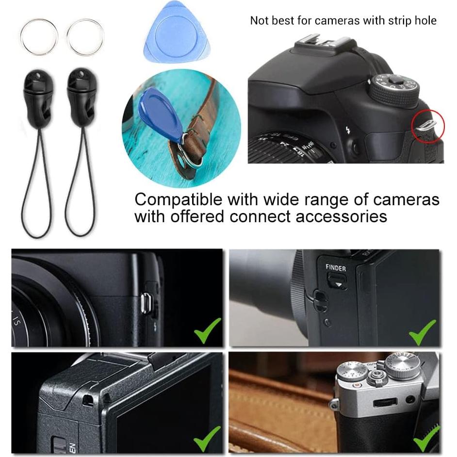 Correa de Hombro para Cámara CANPIS de Cuero Negro