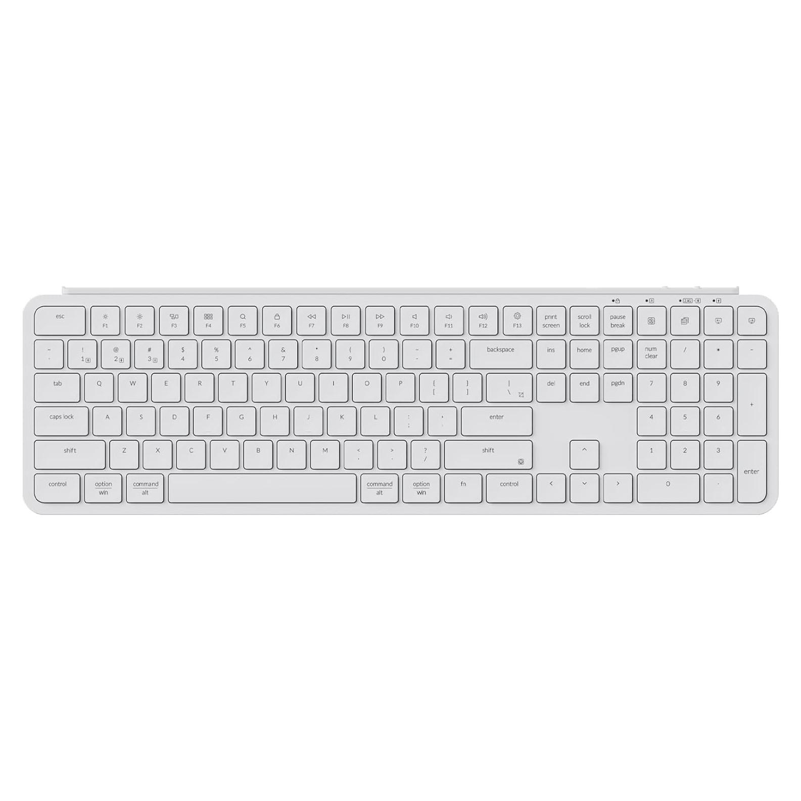 Teclado Inalámbrico Keychron B6 Pro Blanco Marfil ZMK