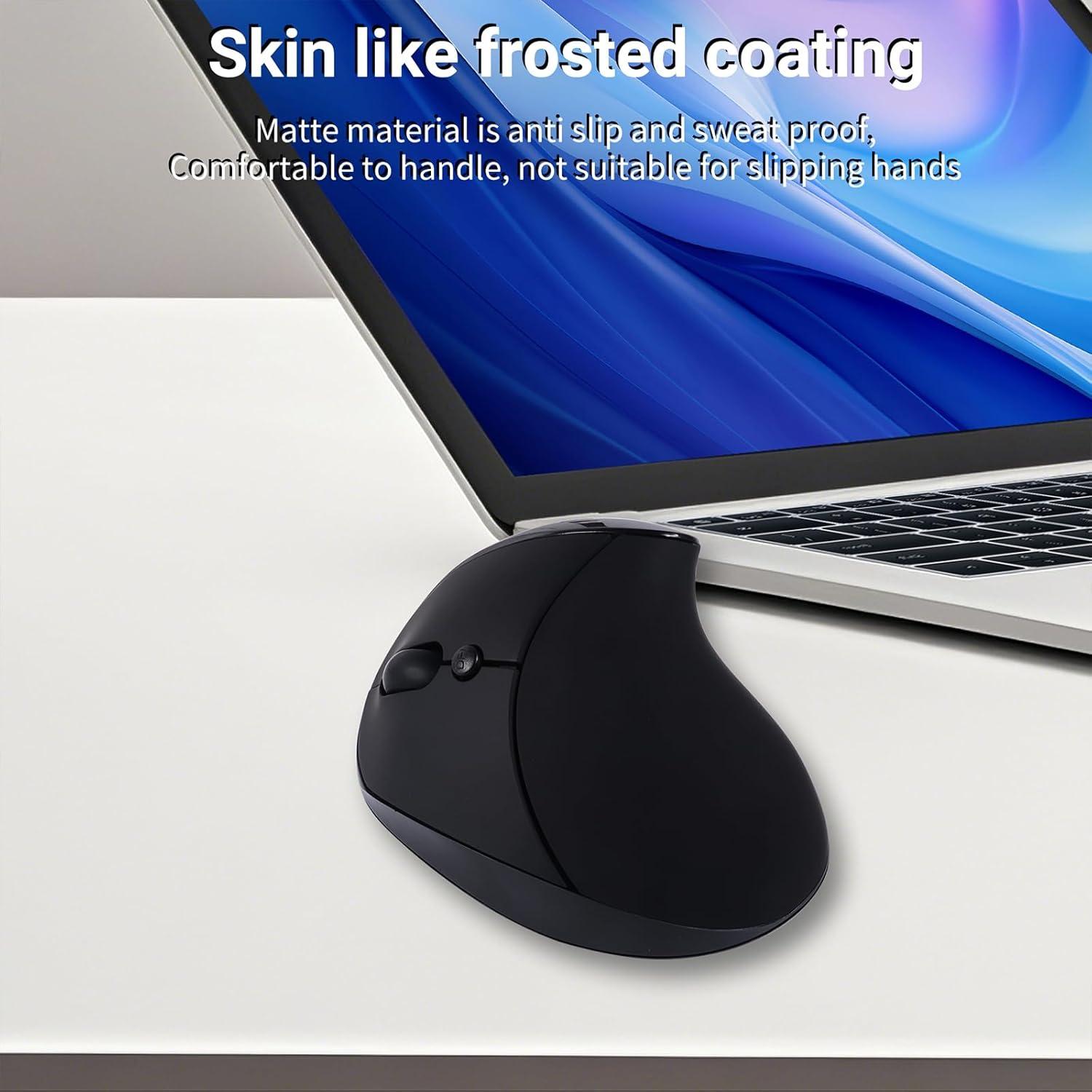 Ratón Ergonómico Inalámbrico Justdfine Negro 3 DPI Ajustables