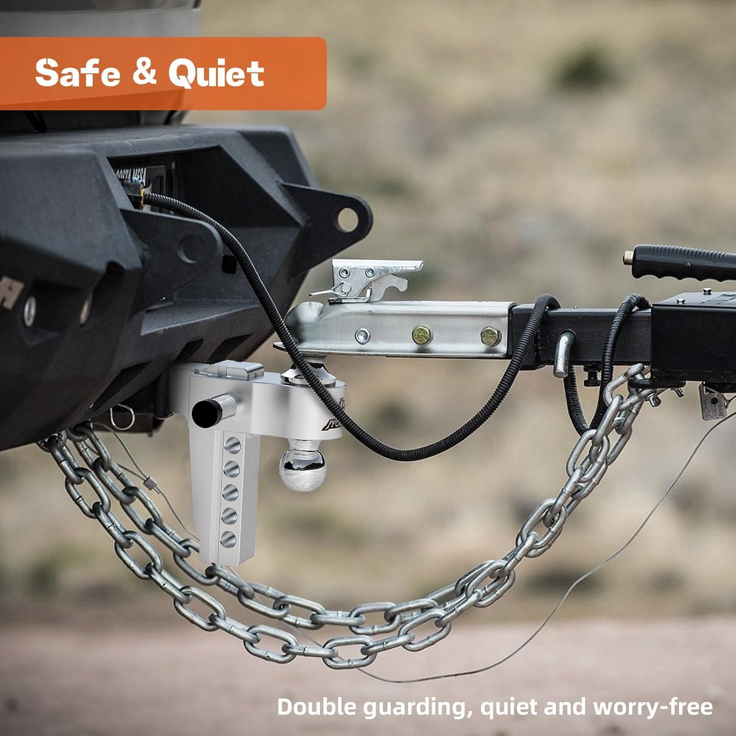 Enganche de Remolque Ajustable Jyoelron 2" y 2.5" 6" 12,500 LBS