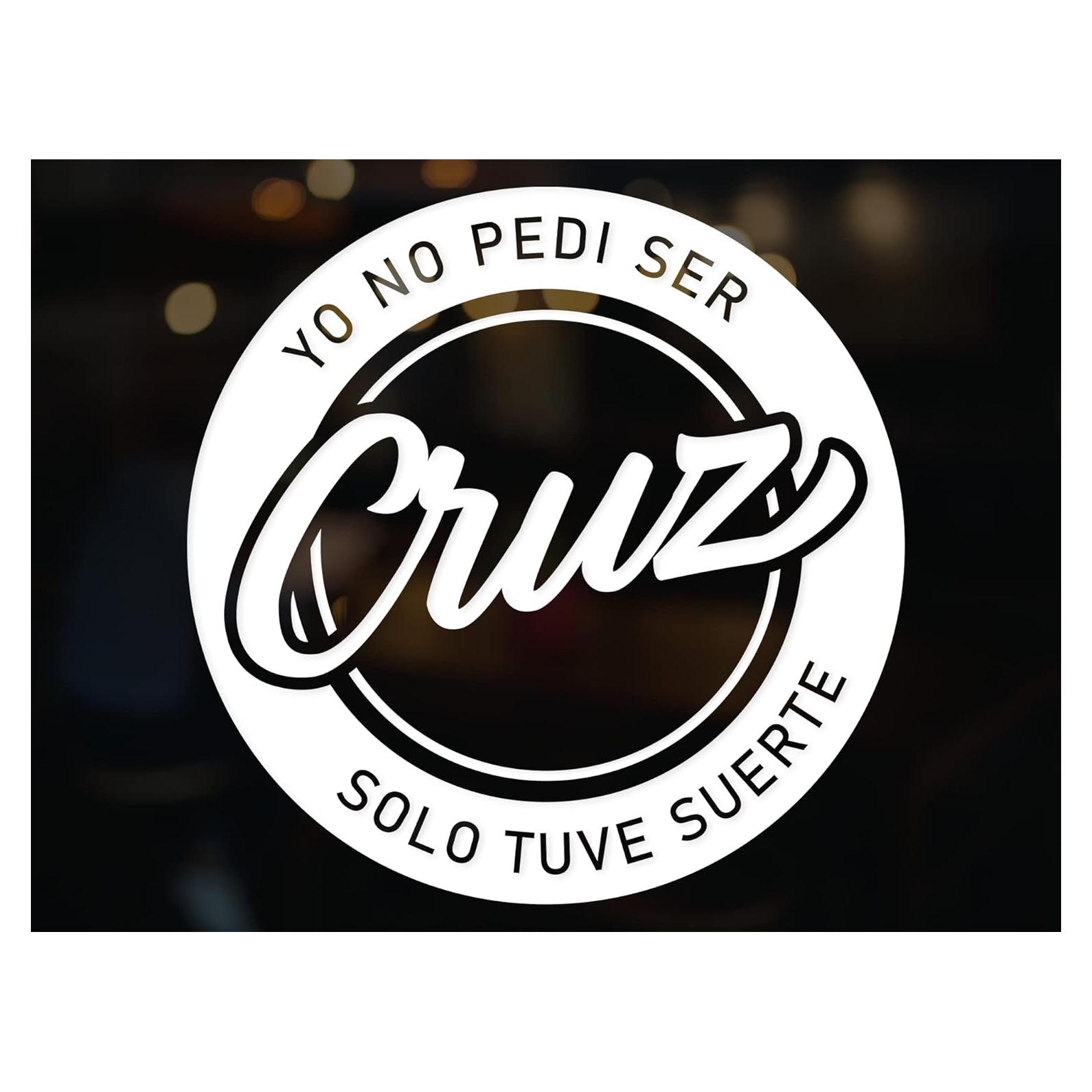 Calcomanía Personalizada para Carro Cruz - 12.7 cm x 12.7 cm