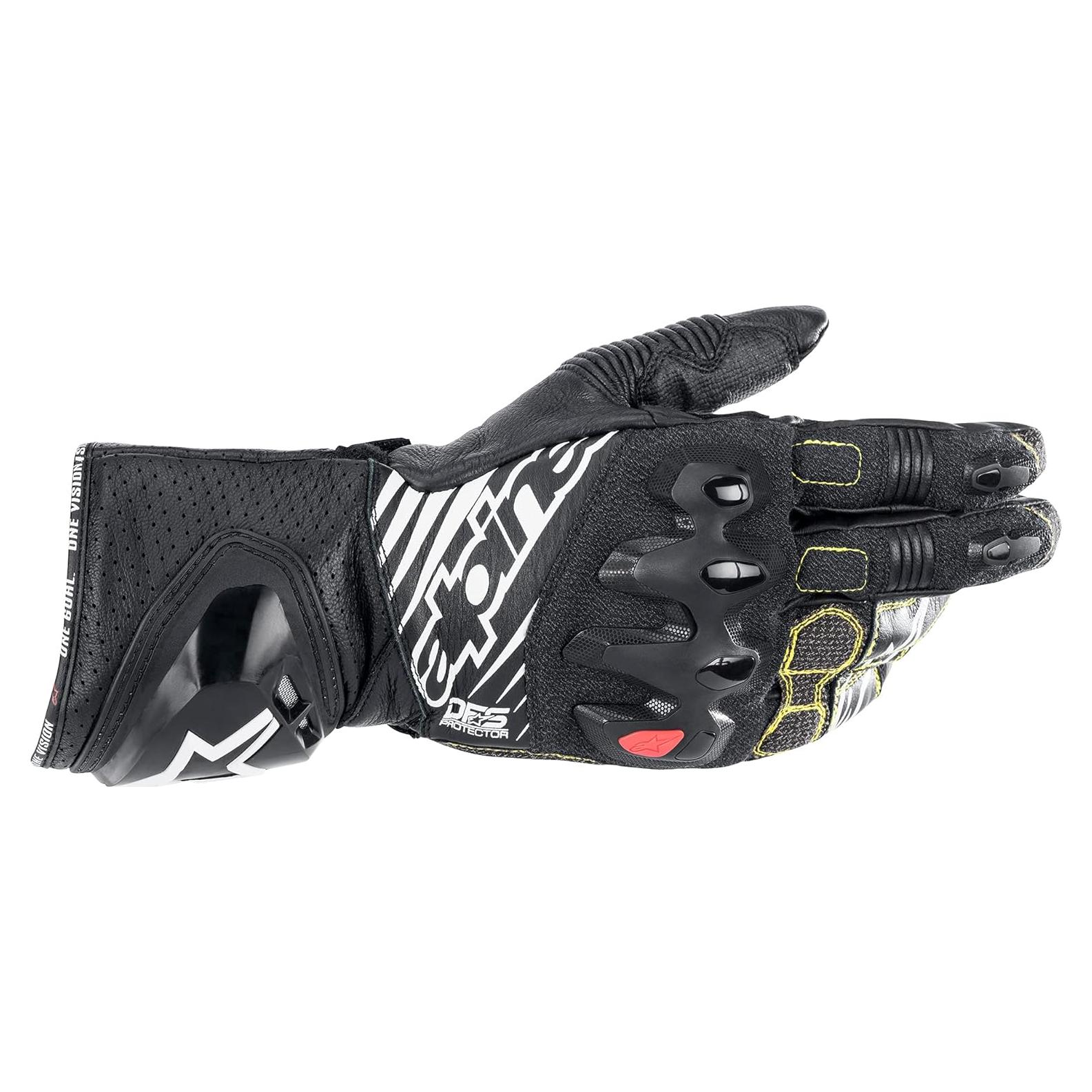 Guantes de Motocross Alpinestars GP Tech V2, M, Negro/Blanco