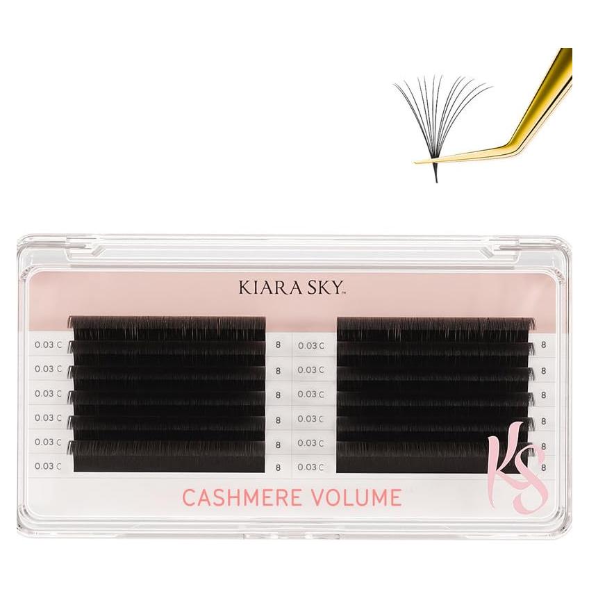 Extensiones de Pestañas Cashmere Kiara Sky 8mm Negro