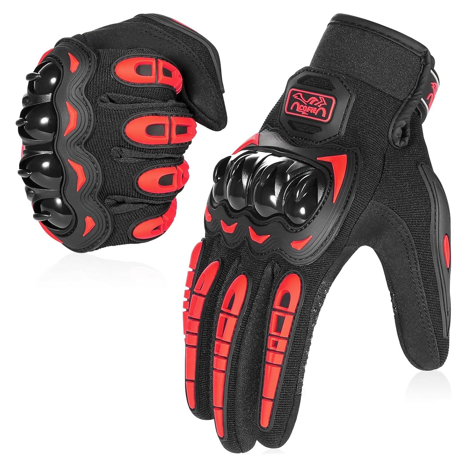 Guantes de Motocicleta COFIT Medianos Transpirables Rojo