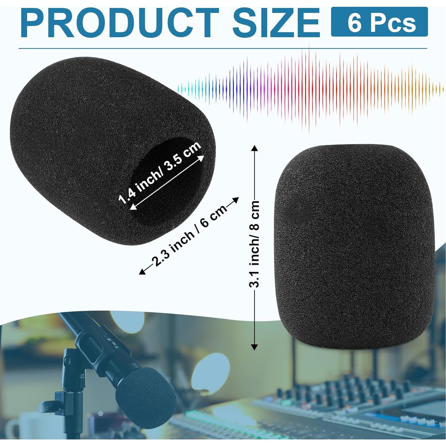 Cubierta de Micrófono Shure SM58 - Parabrisas Profesional 6 Piezas