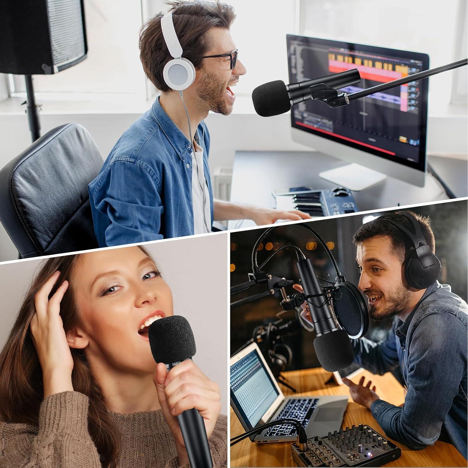 Cubierta de Micrófono Shure SM58 - Parabrisas Profesional 6 Piezas