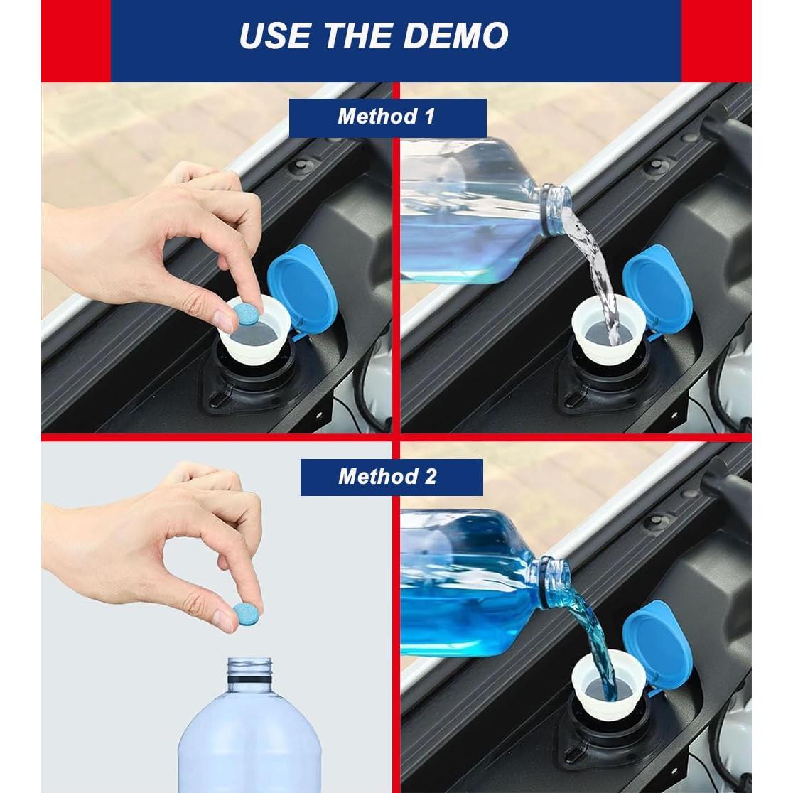 Tabletas Limpiaparabrisas Concentradas Mabellumia 100pcs