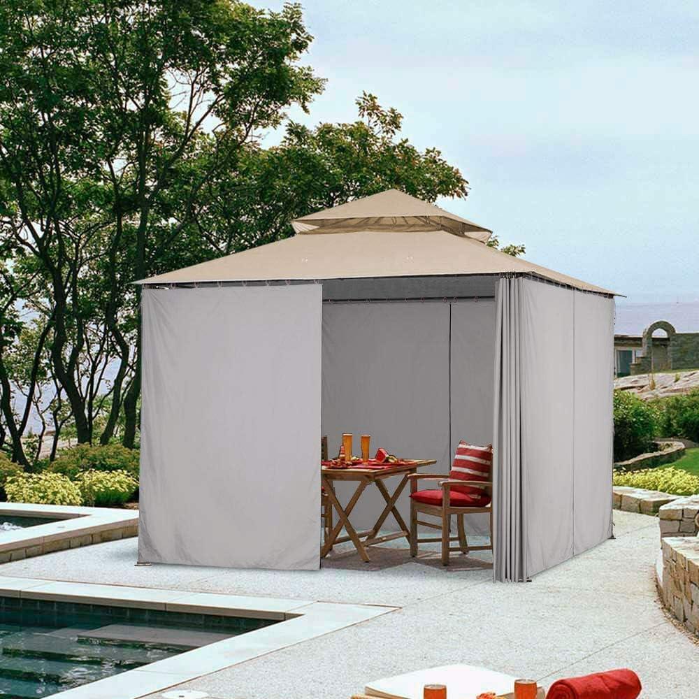 Panel Lateral de Privacidad Yescom 10x6.5ft para Gazebo 10x10ft
