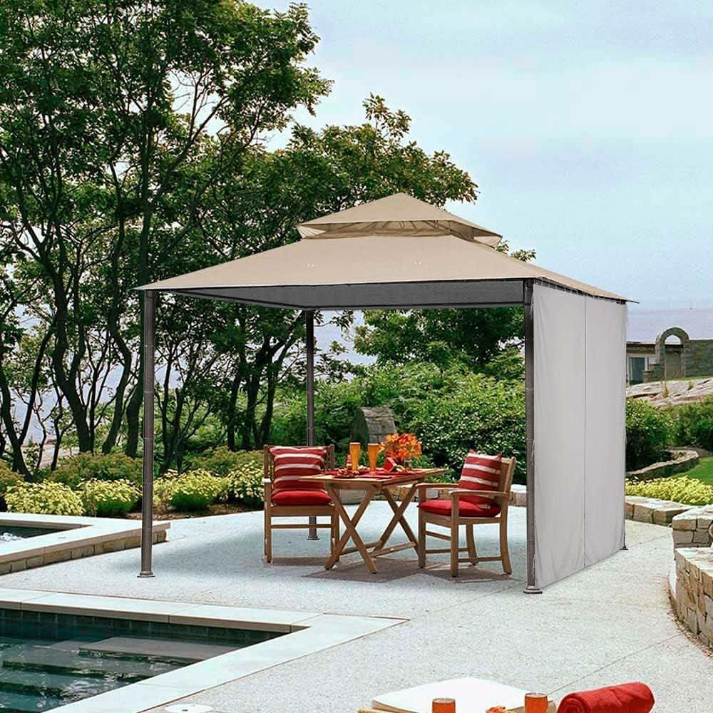 Panel Lateral de Privacidad Yescom 10x6.5ft para Gazebo 10x10ft