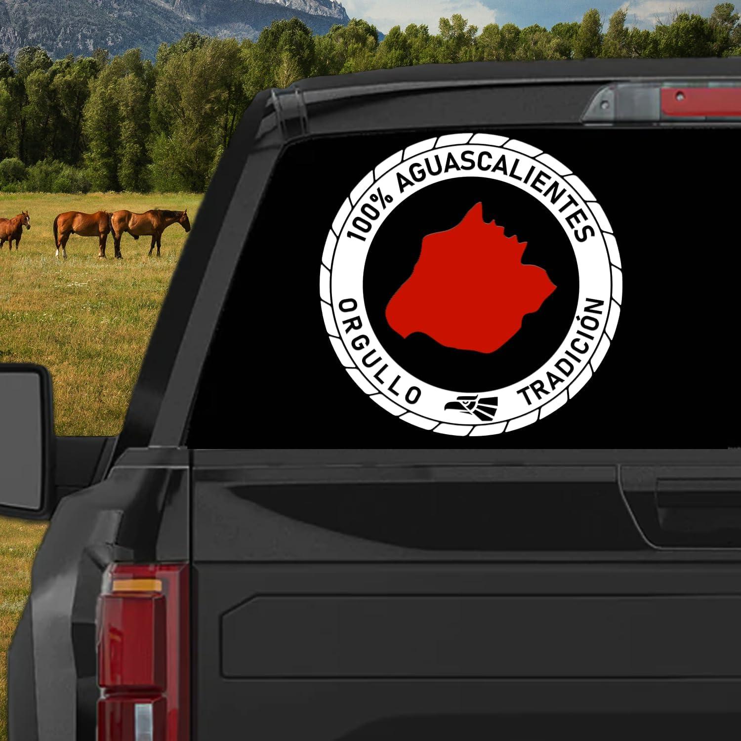 Calcomanía Vinilo Aguascalientes para Camiones 12.7 cm