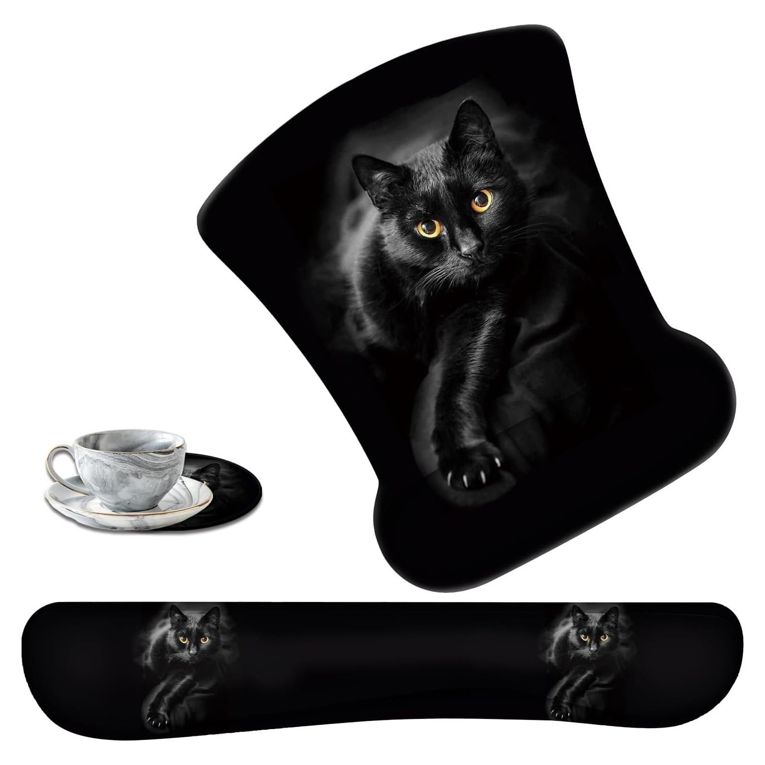 Juego de Alfombrilla de Ratón y Soporte para Muñeca FOKBVNFLL