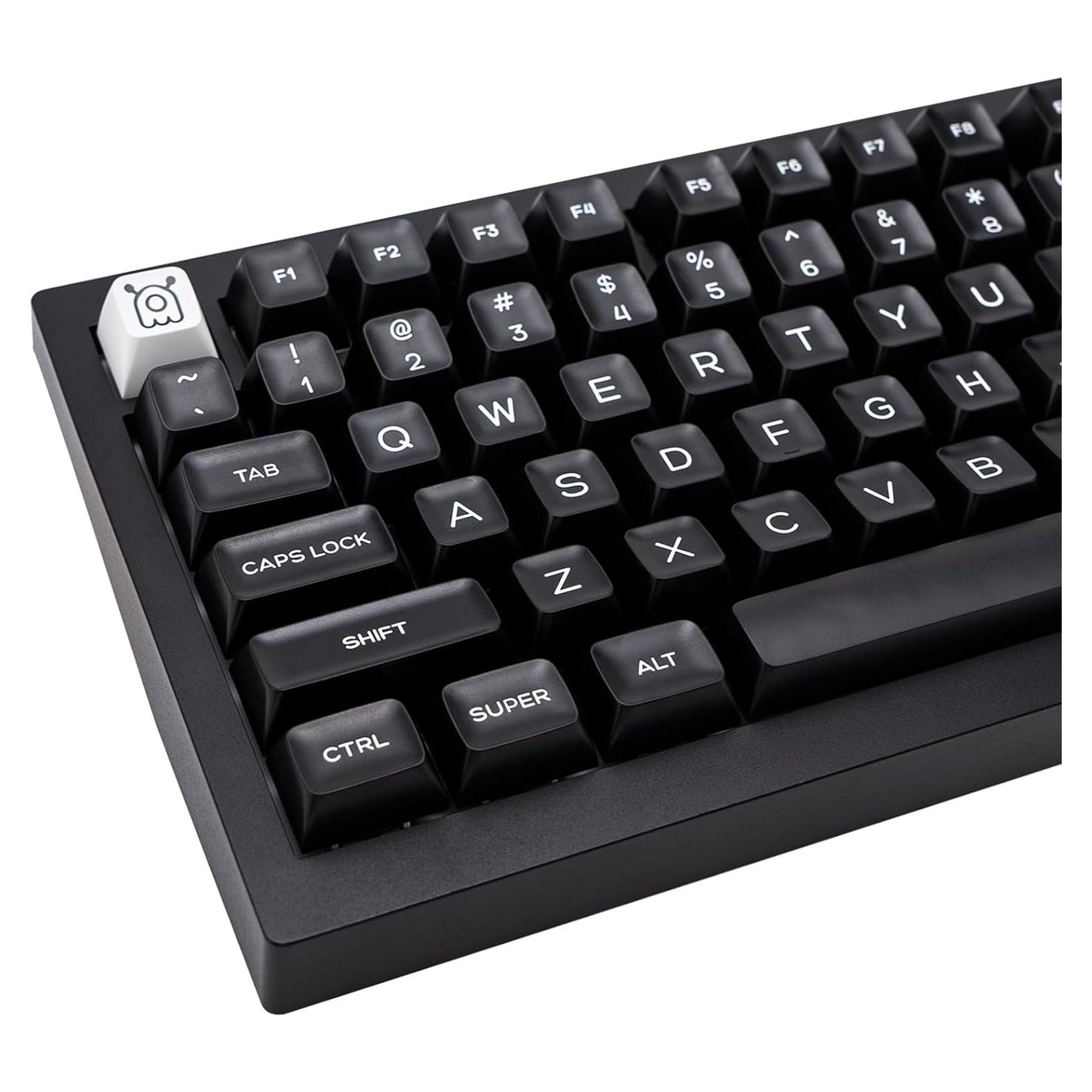 Juego de Teclas Mecánicas PBT 160 Teclas Negras SA GEKUCAP