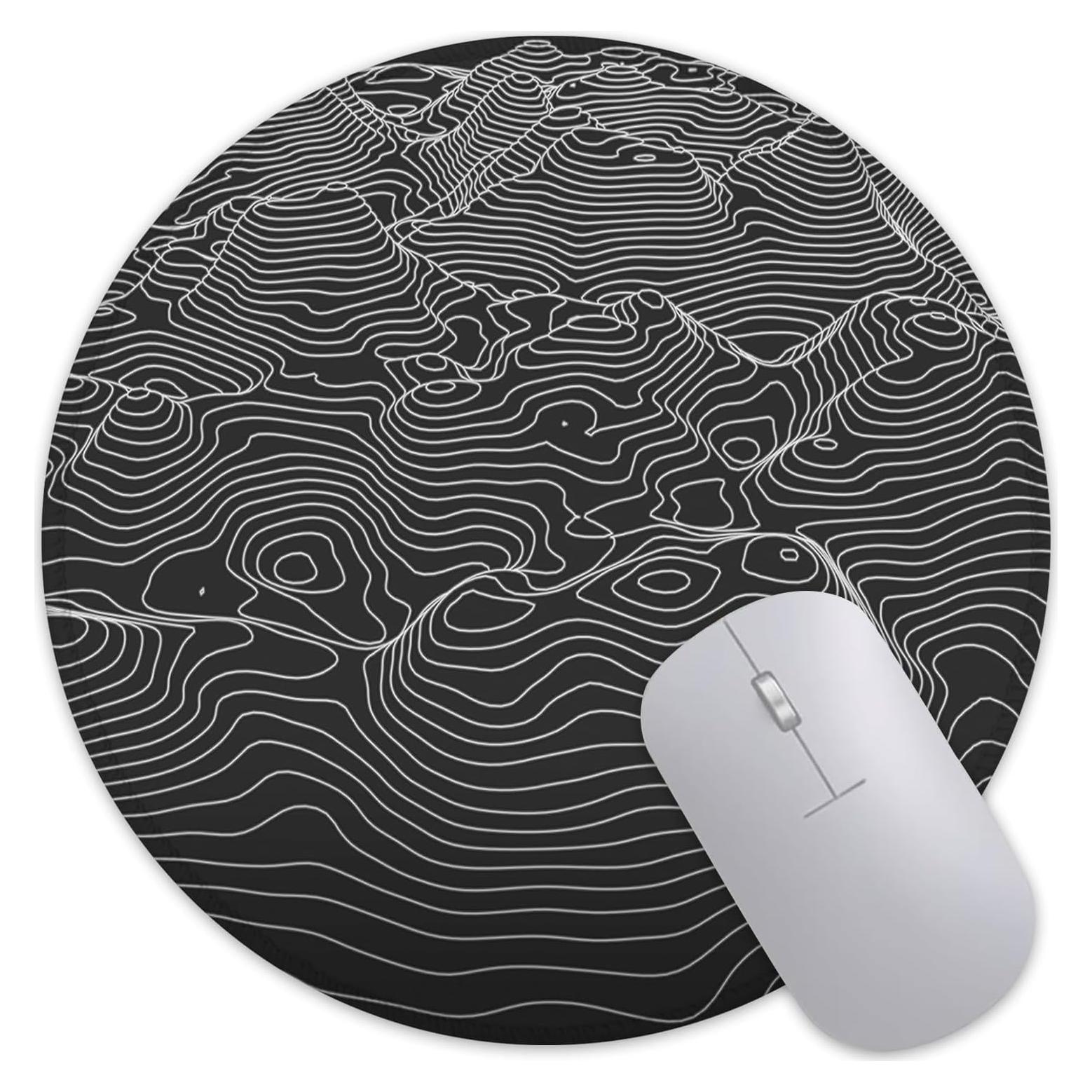 Alfombrilla de Ratón Redonda Ghatobty Mapa Topográfico 20 cm
