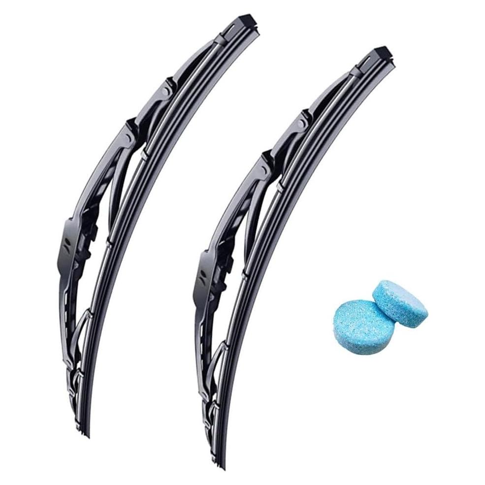 Limpiaparabrisas Delanteros NAROWAN 14" con Tabletas de Limpieza