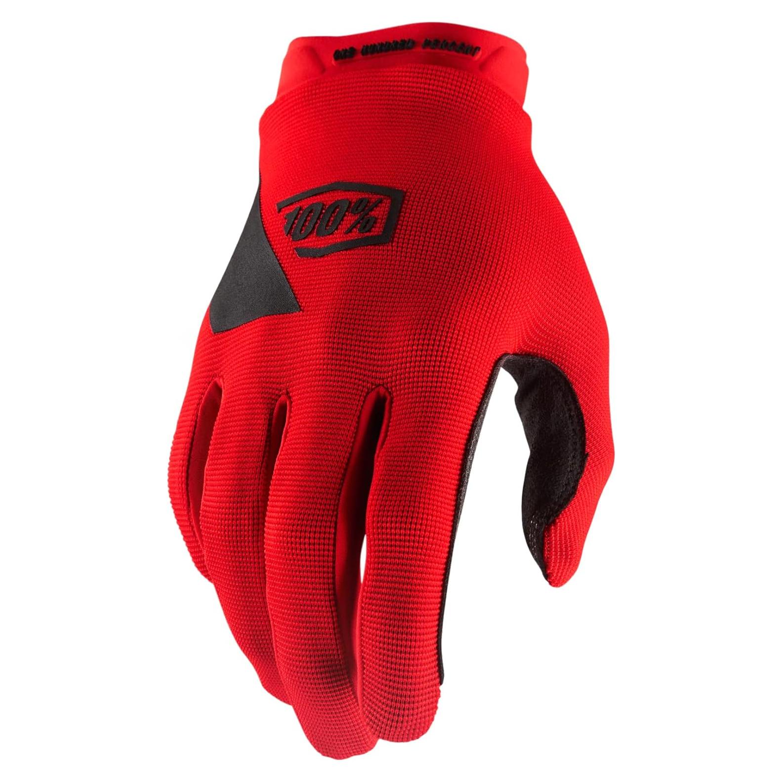 Guantes de Ciclismo 100% Ridecamp Medianos Rojos