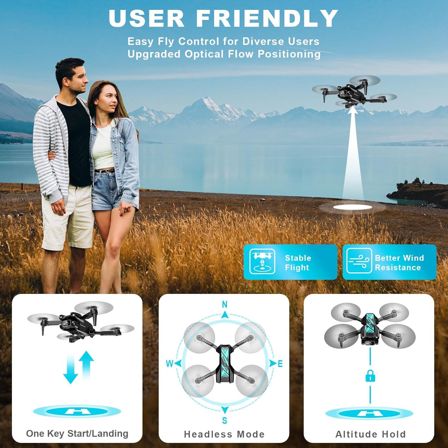 Mini Drone REDRIE X29 con Cámara 1080P y 2 Baterías