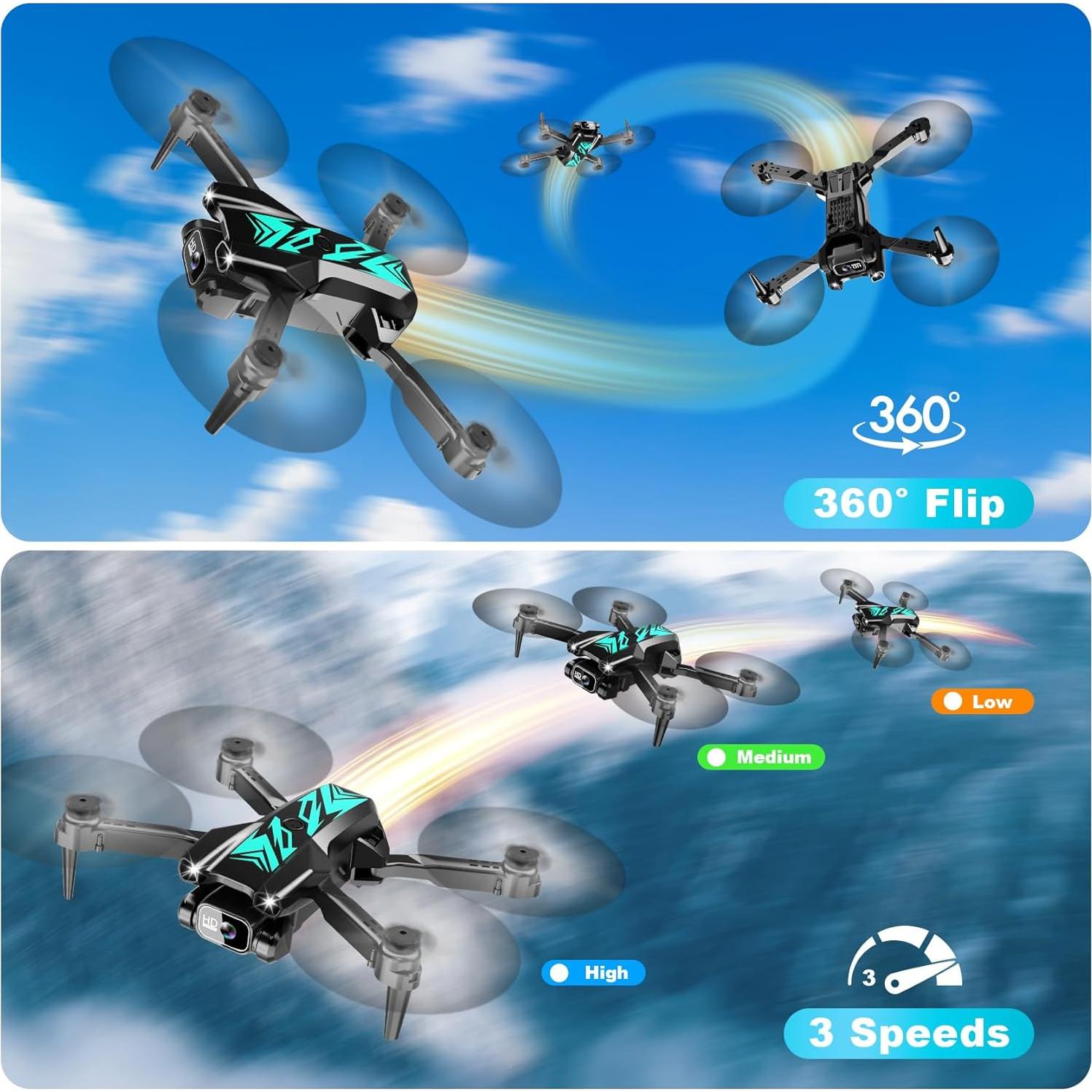 Mini Drone REDRIE X29 con Cámara 1080P y 2 Baterías