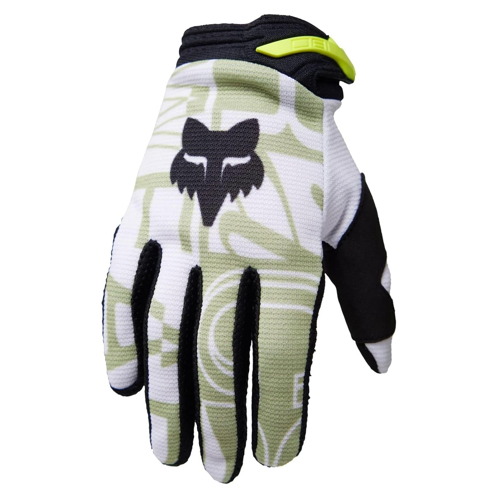 Guante de Motocross Fox Racing Yth 180 Verde Pálido Grande