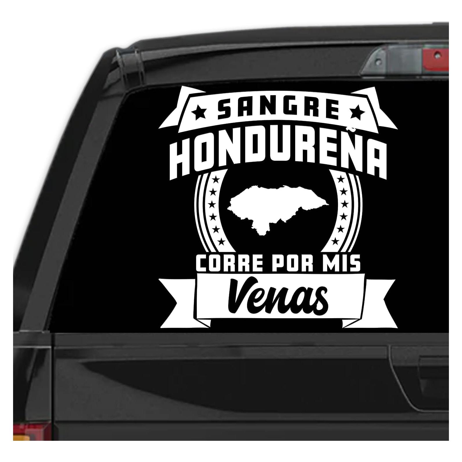 Calcomanía para Autos Sangre Hondureña 12.7 cm - Herencia Latina