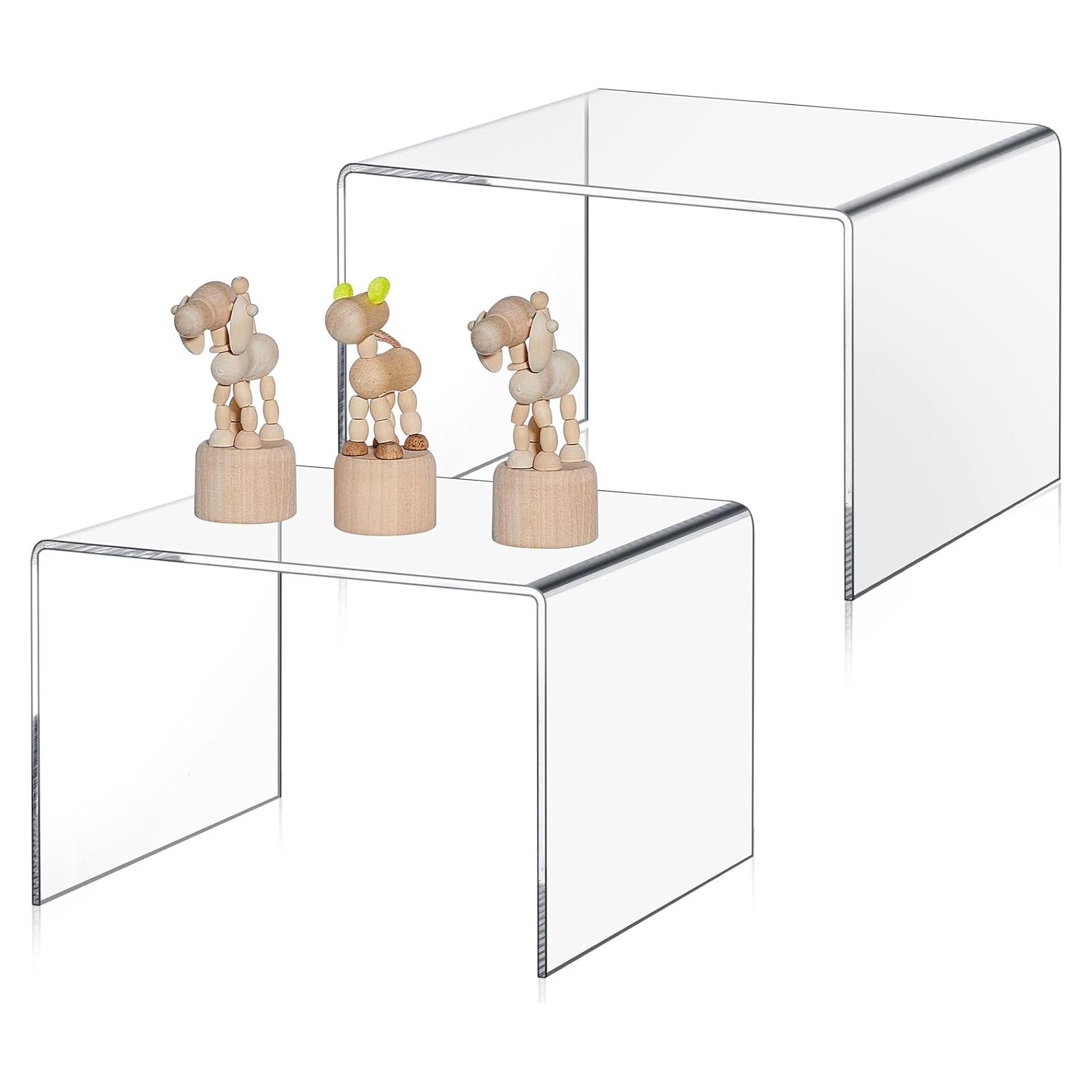 Soportes de Exhibición Acrílicos RattanView 2 Pcs 23 cm Transparente