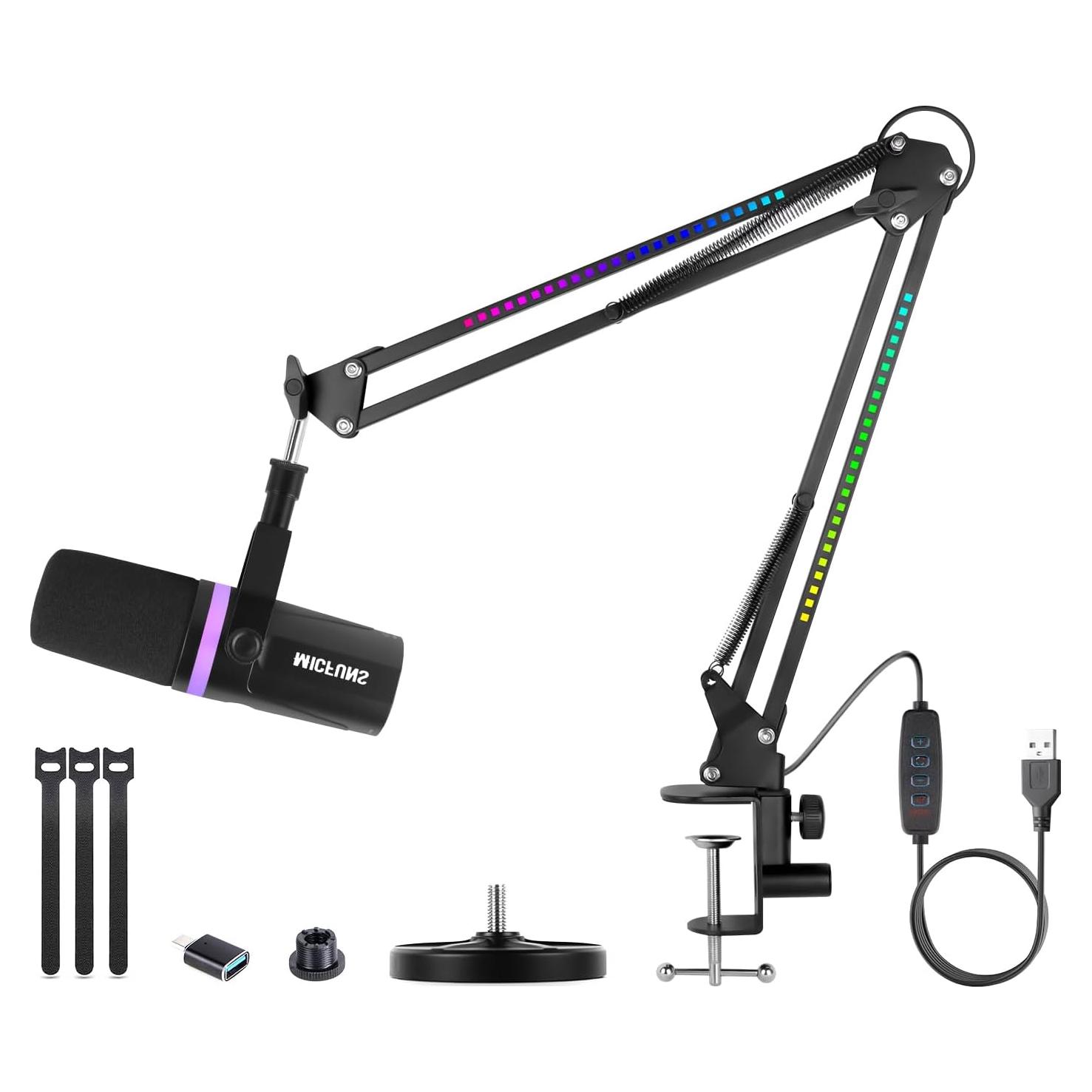 Micrófono Dinámico Micfuns M338-A USB/XLR para PC