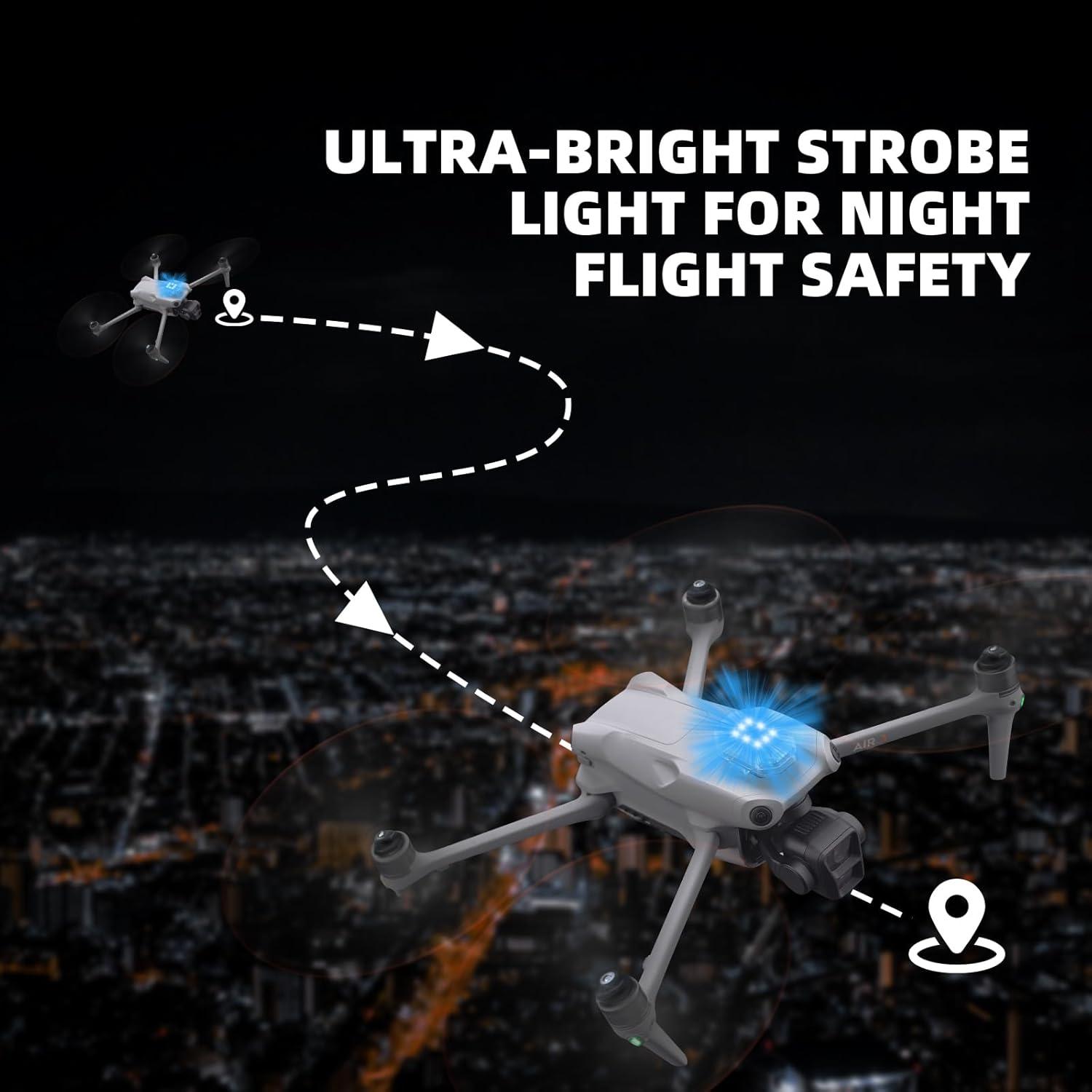 Luz estroboscópica LED HeiyRC para drones y bicicletas