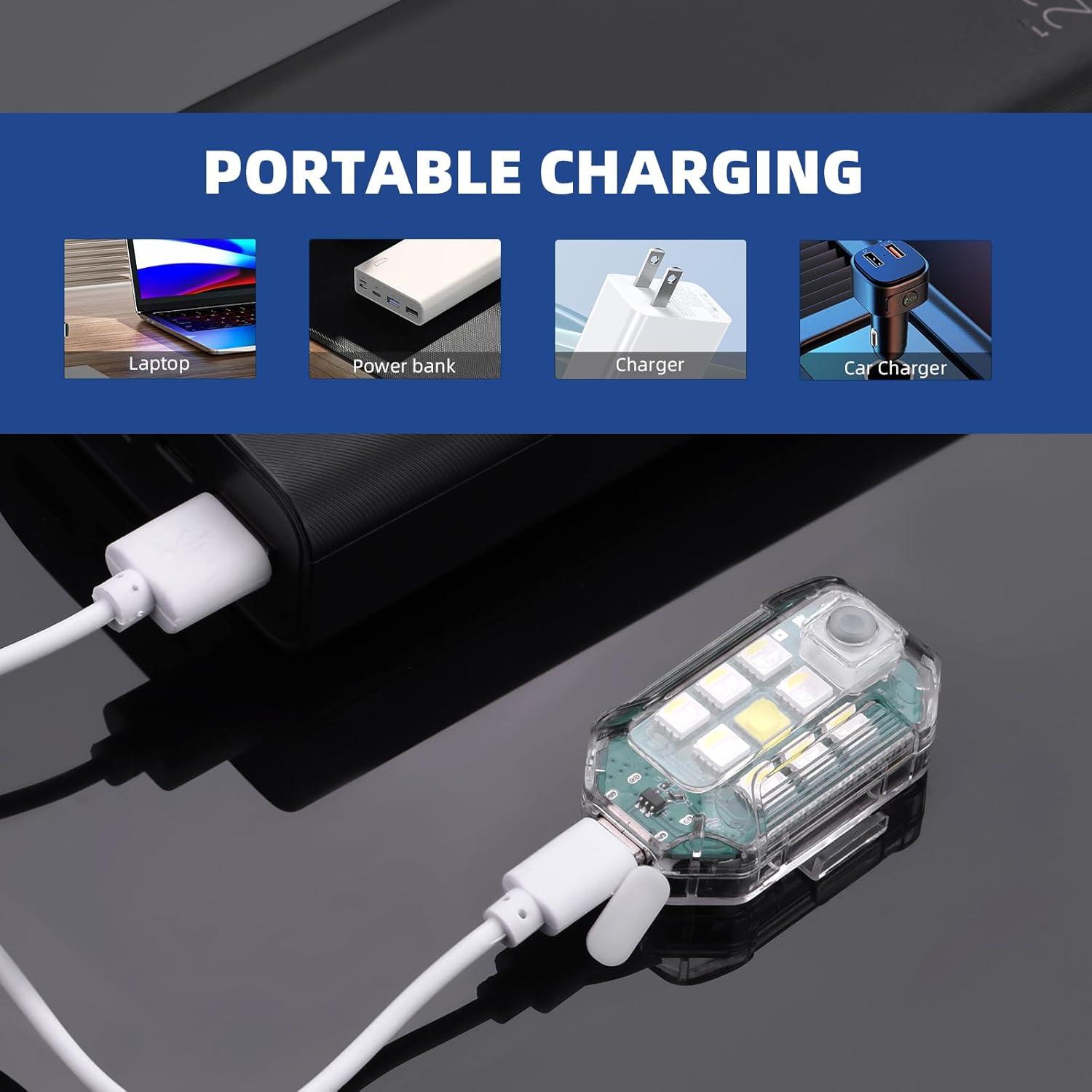 Luz estroboscópica LED HeiyRC para drones y bicicletas