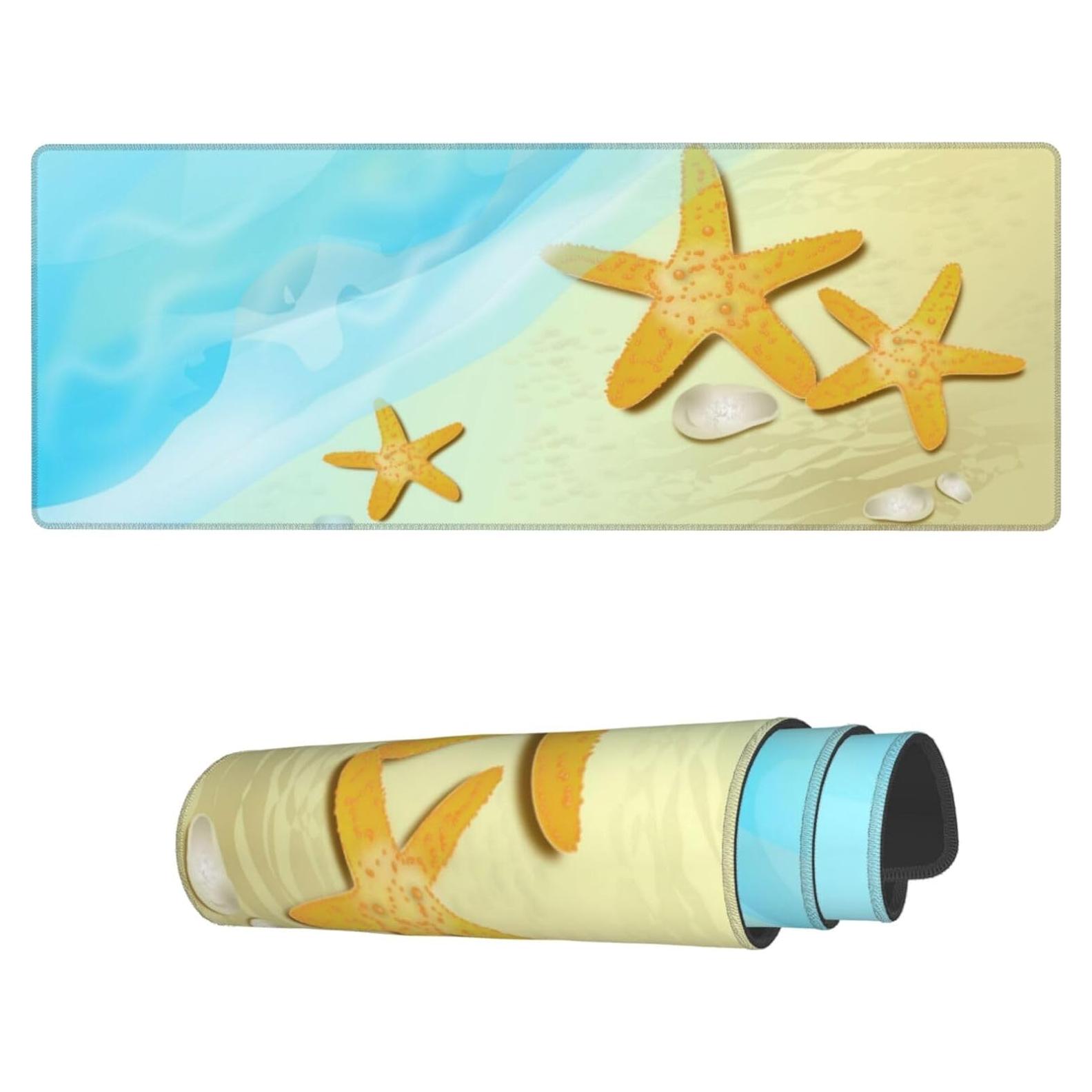 Alfombrilla de Ratón Extra Grande Famame Playa Mar 80x30 cm